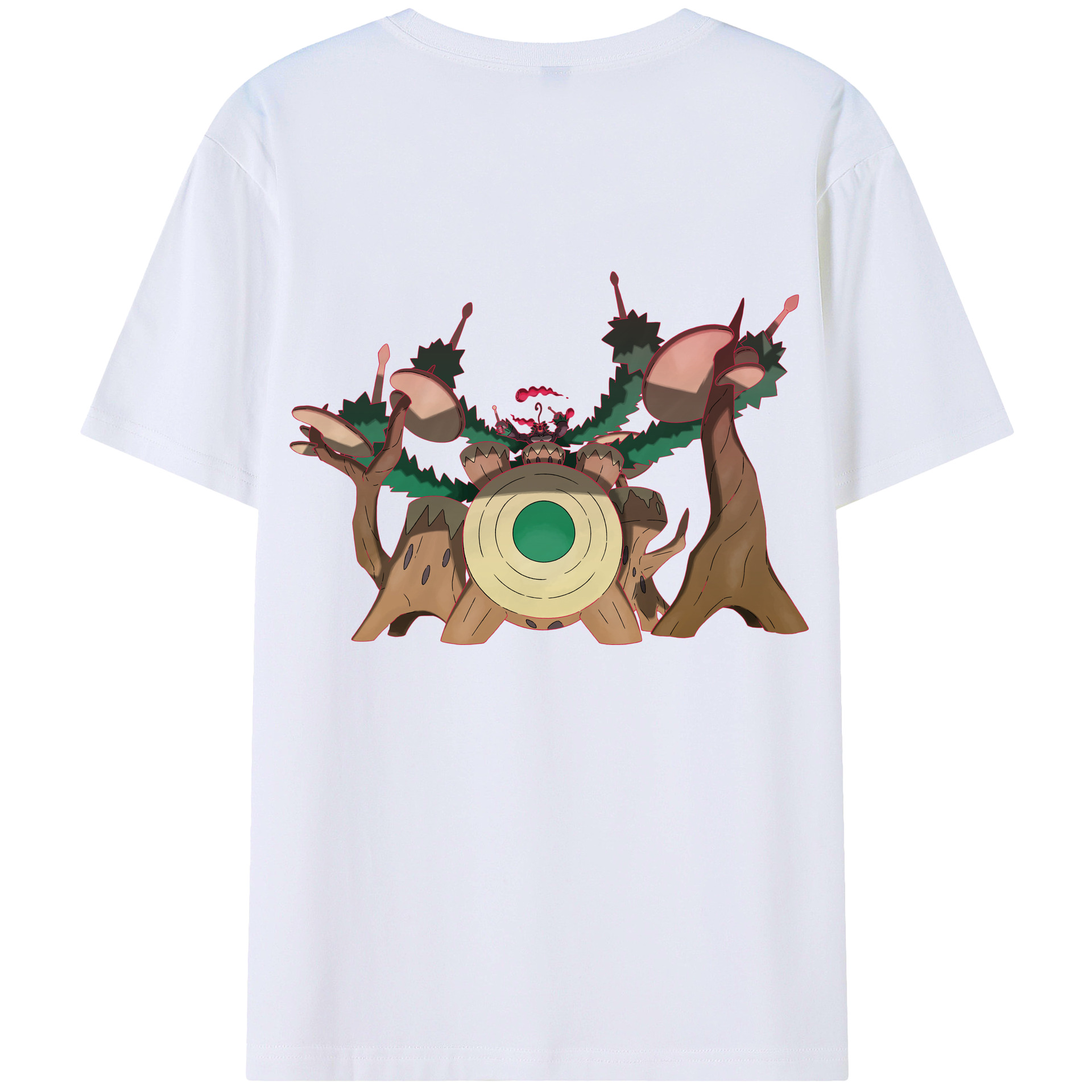 （画像用） ポケットモンスター Pokémon 綿100％ メンズ半袖Tシャツ（バックプリント） 通気性