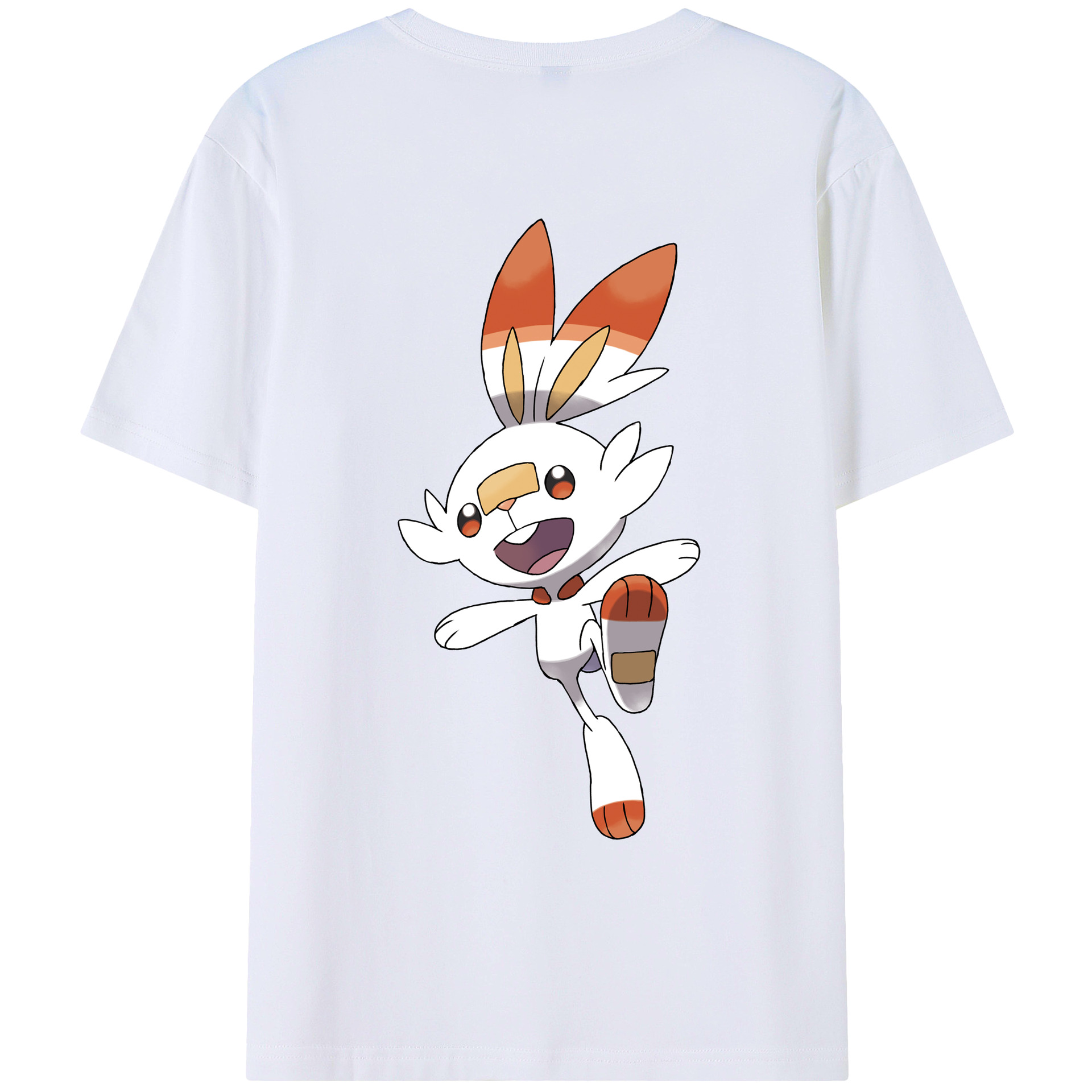 （画像用） ポケットモンスター Pokémon 綿100％ メンズ半袖Tシャツ（バックプリント） 通気性