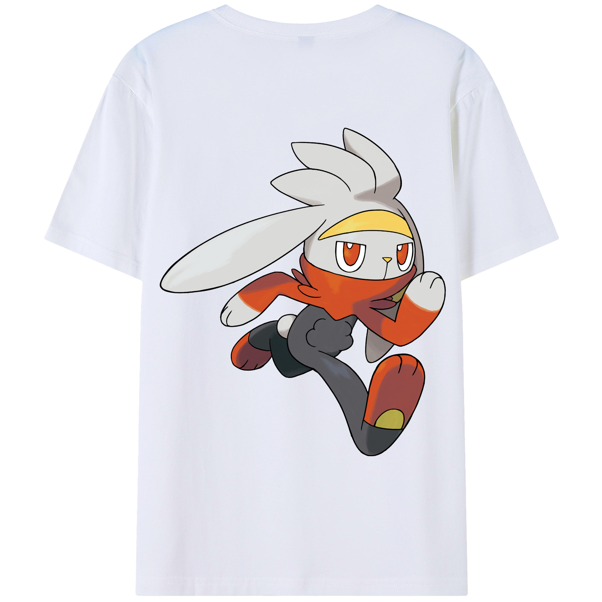 （画像用） ポケットモンスター Pokémon 綿100％ メンズ半袖Tシャツ（バックプリント） 通気性