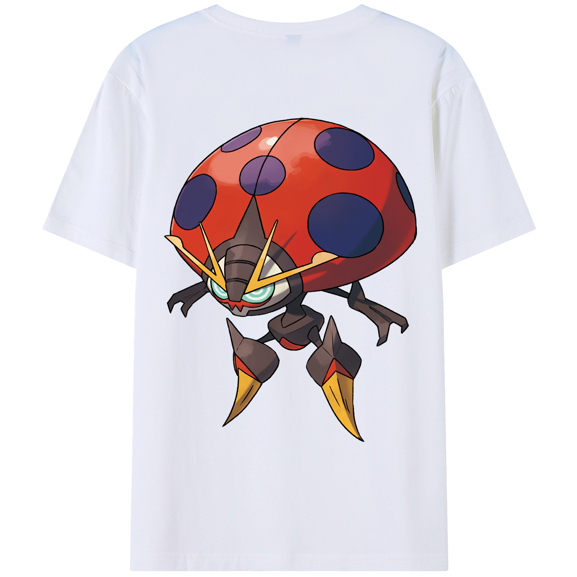 （画像用） ポケットモンスター Pokémon 綿100％ メンズ半袖Tシャツ（バックプリント） 通気性