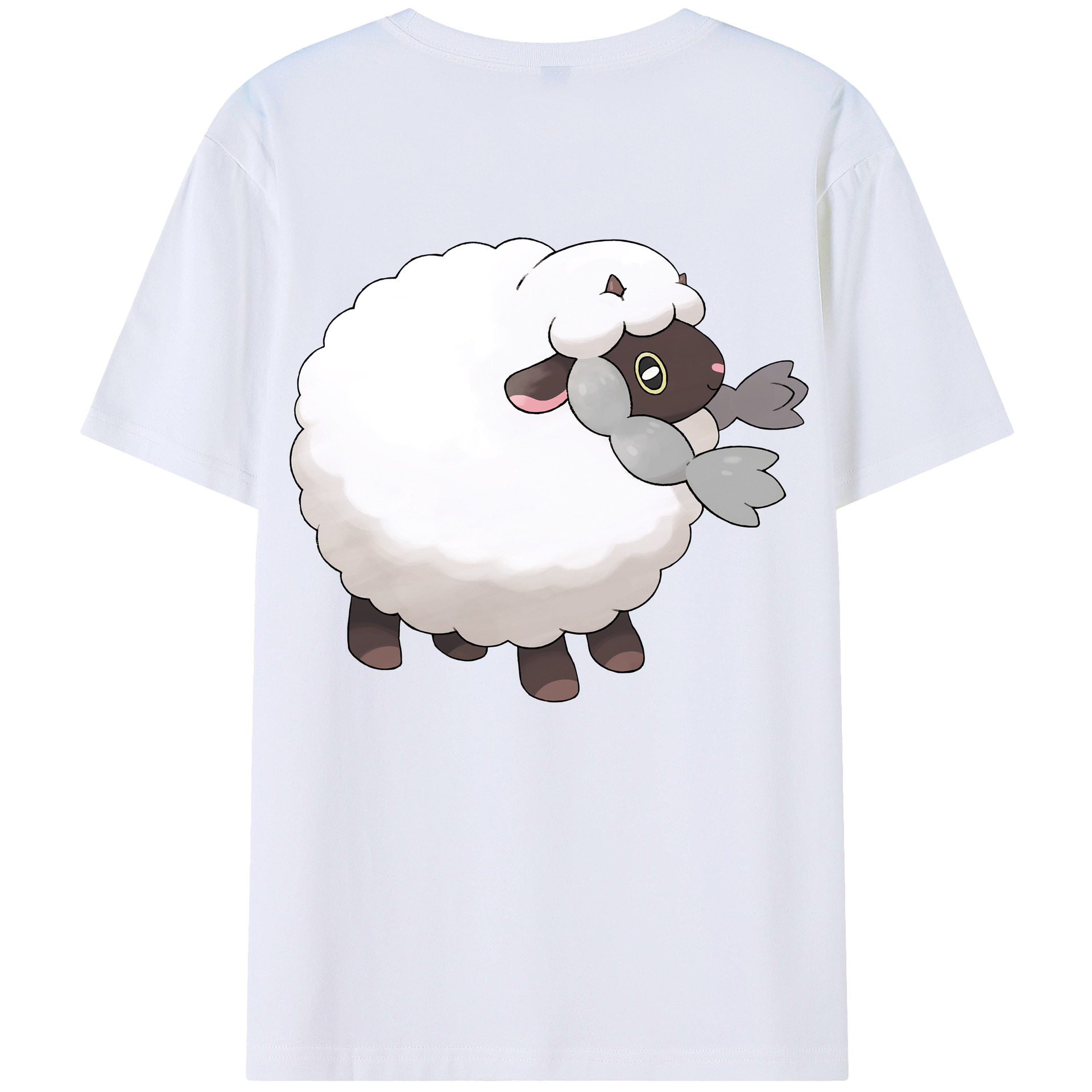 （画像用） ポケットモンスター Pokémon 綿100％ メンズ半袖Tシャツ（バックプリント） 通気性