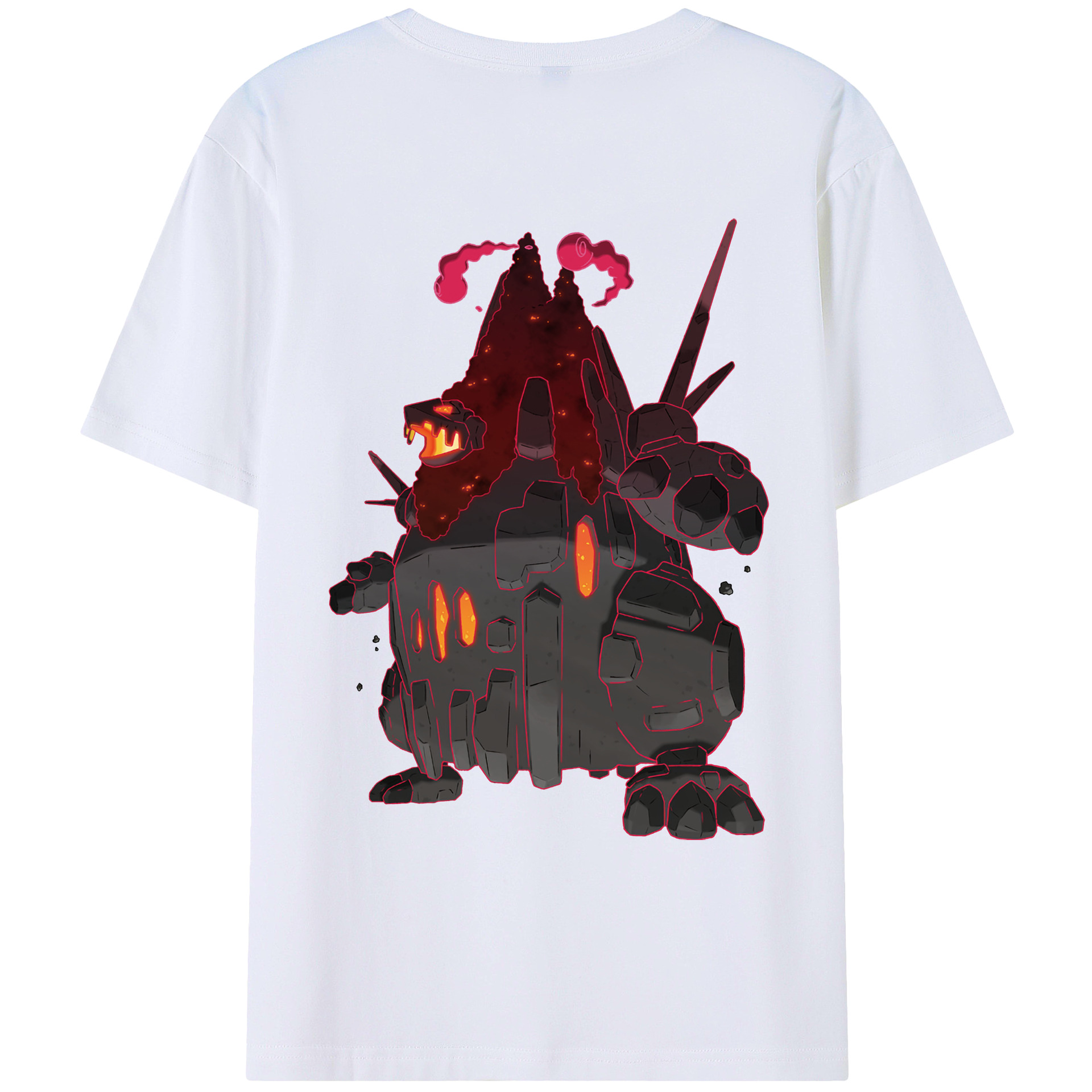 （画像用） ポケットモンスター Pokémon 綿100％ メンズ半袖Tシャツ（バックプリント） 通気性