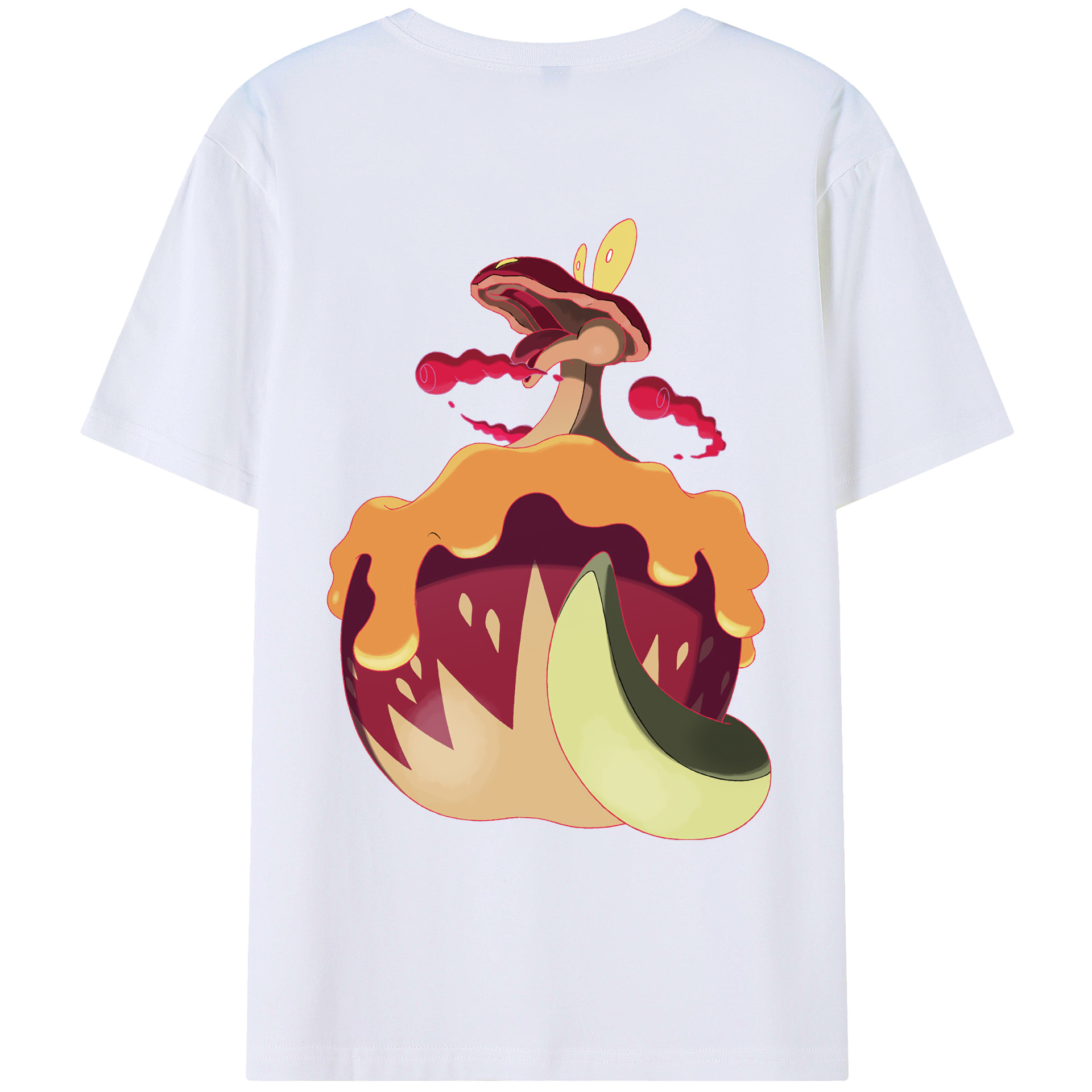（画像用） ポケットモンスター Pokémon 綿100％ メンズ半袖Tシャツ（バックプリント） 通気性