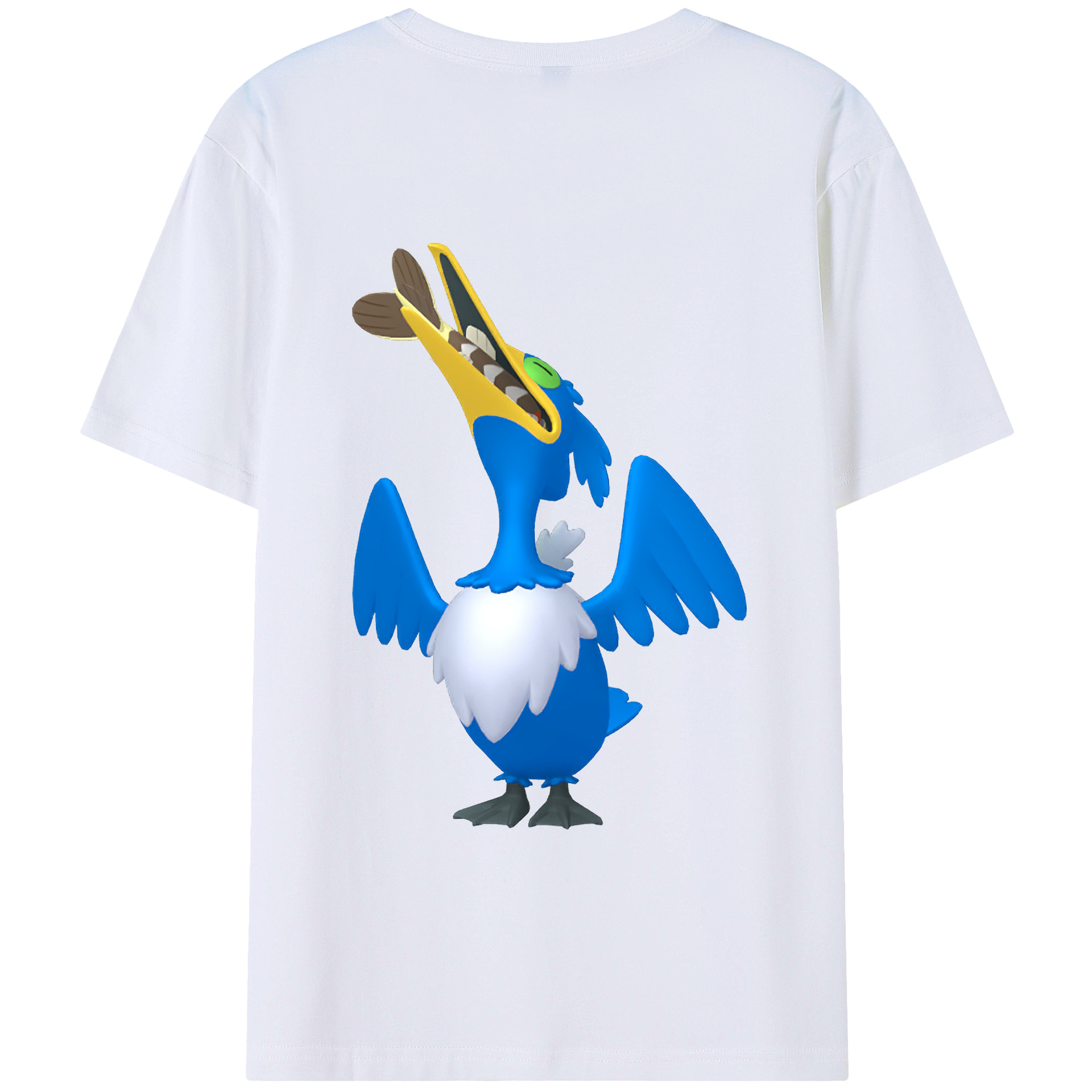 （画像用） ポケットモンスター Pokémon 綿100％ メンズ半袖Tシャツ（バックプリント） 通気性