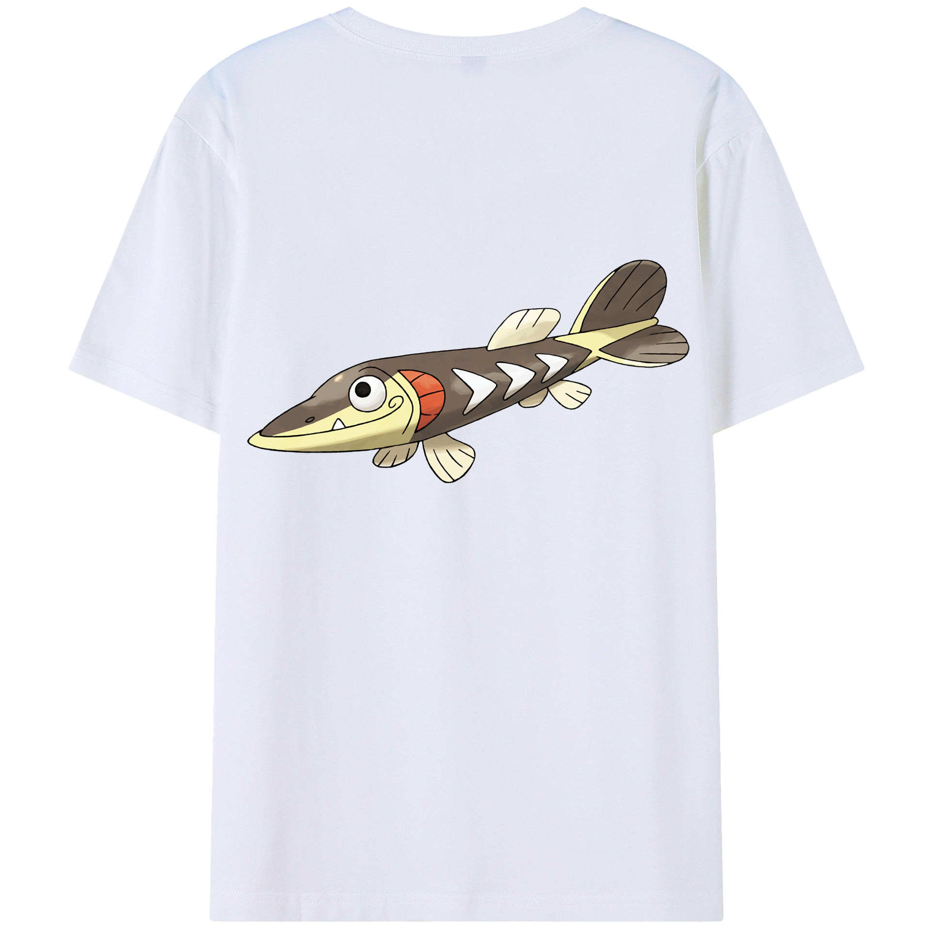 （画像用） ポケットモンスター Pokémon 綿100％ メンズ半袖Tシャツ（バックプリント） 通気性