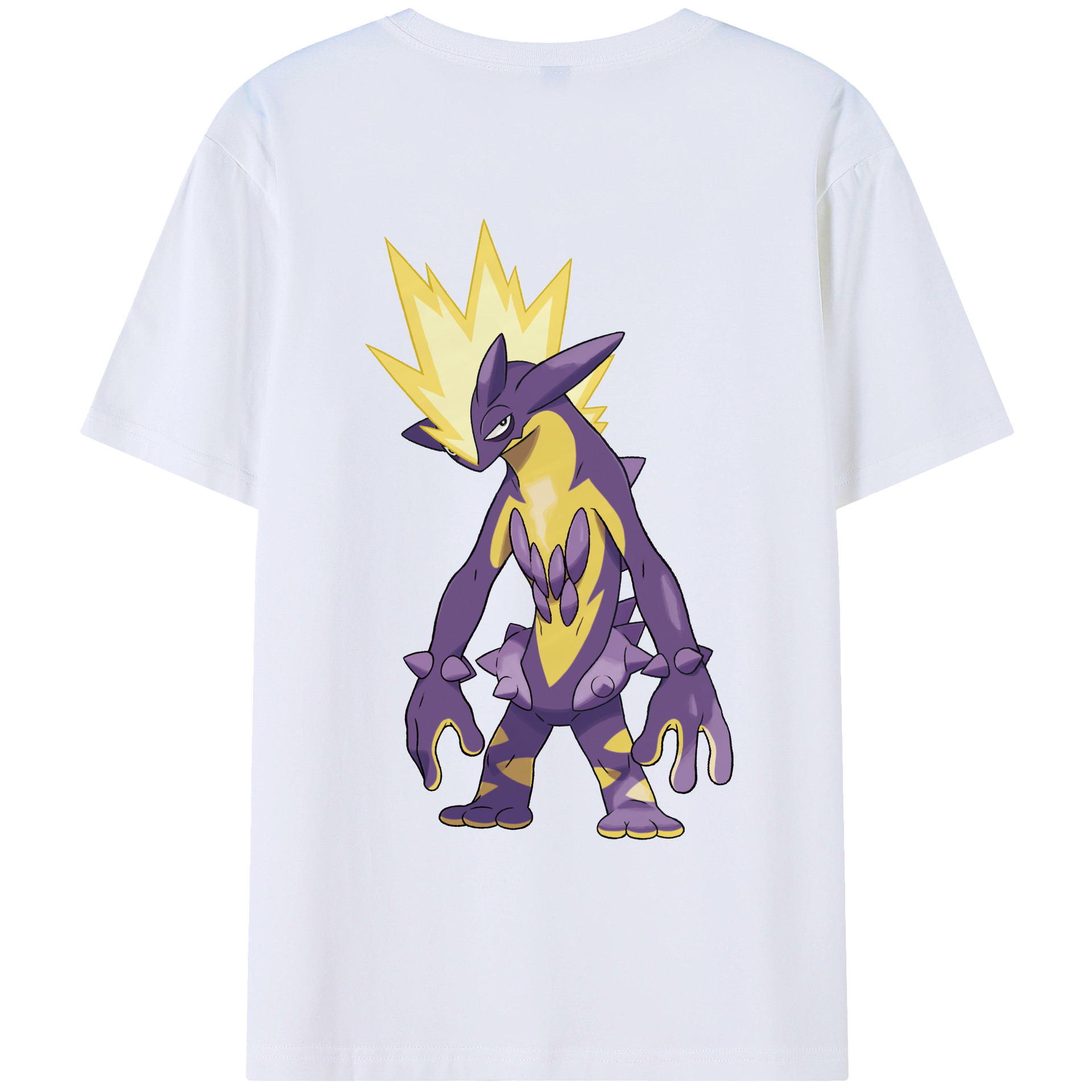 （画像用） ポケットモンスター Pokémon 綿100％ メンズ半袖Tシャツ（バックプリント） 通気性