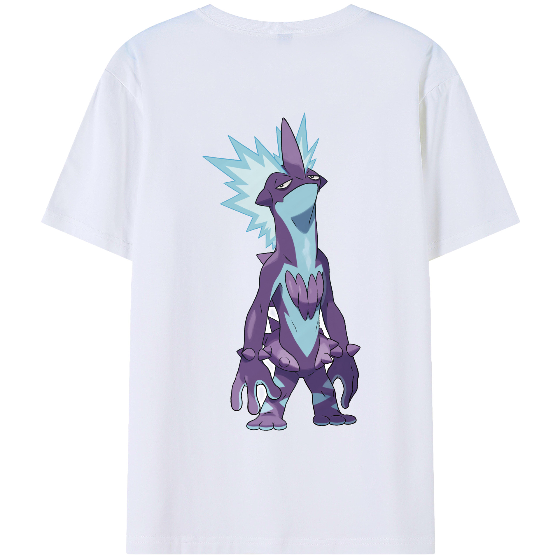 （画像用） ポケットモンスター Pokémon 綿100％ メンズ半袖Tシャツ（バックプリント） 通気性