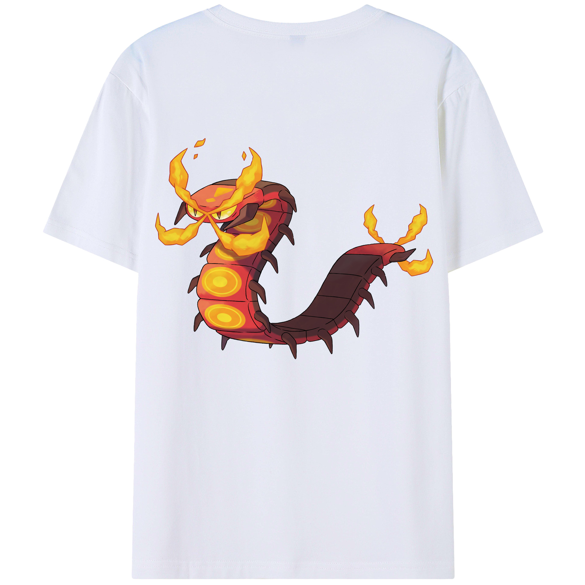 （画像用） ポケットモンスター Pokémon 綿100％ メンズ半袖Tシャツ（バックプリント） 通気性