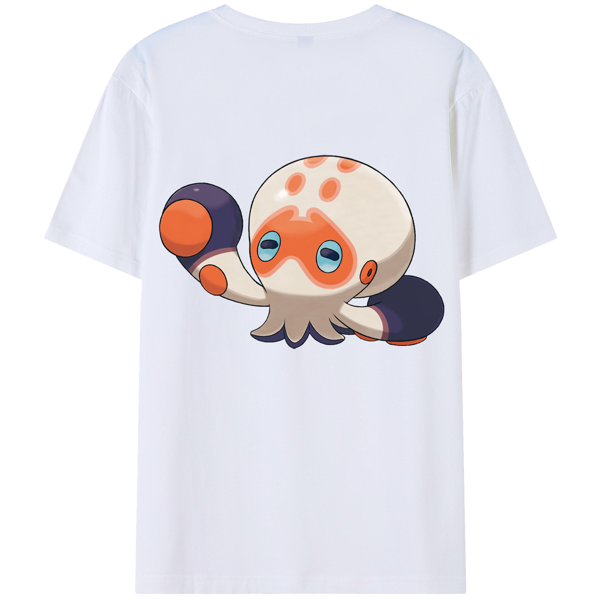 （画像用） ポケットモンスター Pokémon 綿100％ メンズ半袖Tシャツ（バックプリント） 通気性