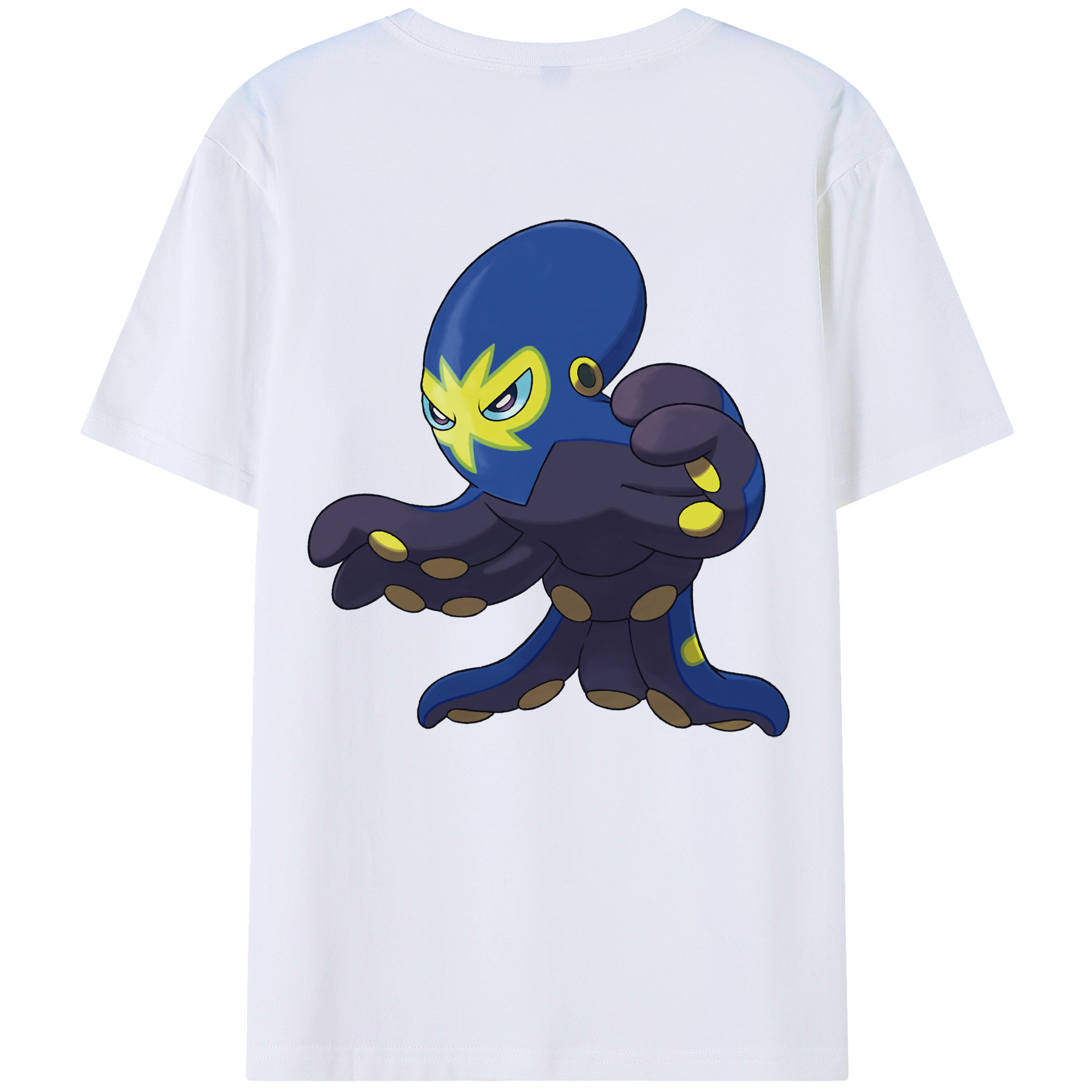 （画像用） ポケットモンスター Pokémon 綿100％ メンズ半袖Tシャツ（バックプリント） 通気性