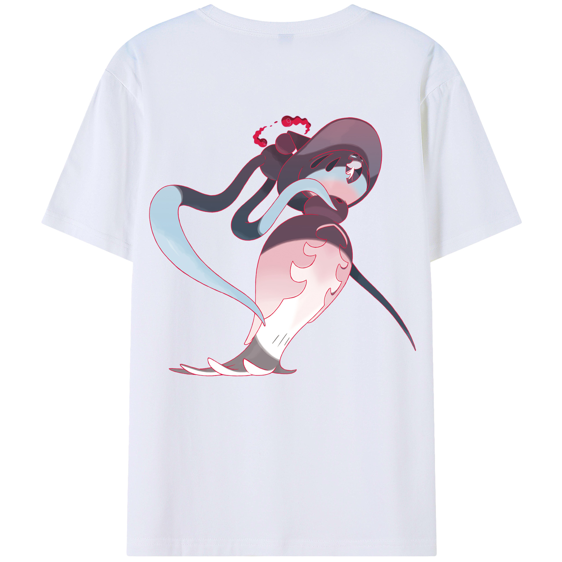 （画像用） ポケットモンスター Pokémon 綿100％ メンズ半袖Tシャツ（バックプリント） 通気性
