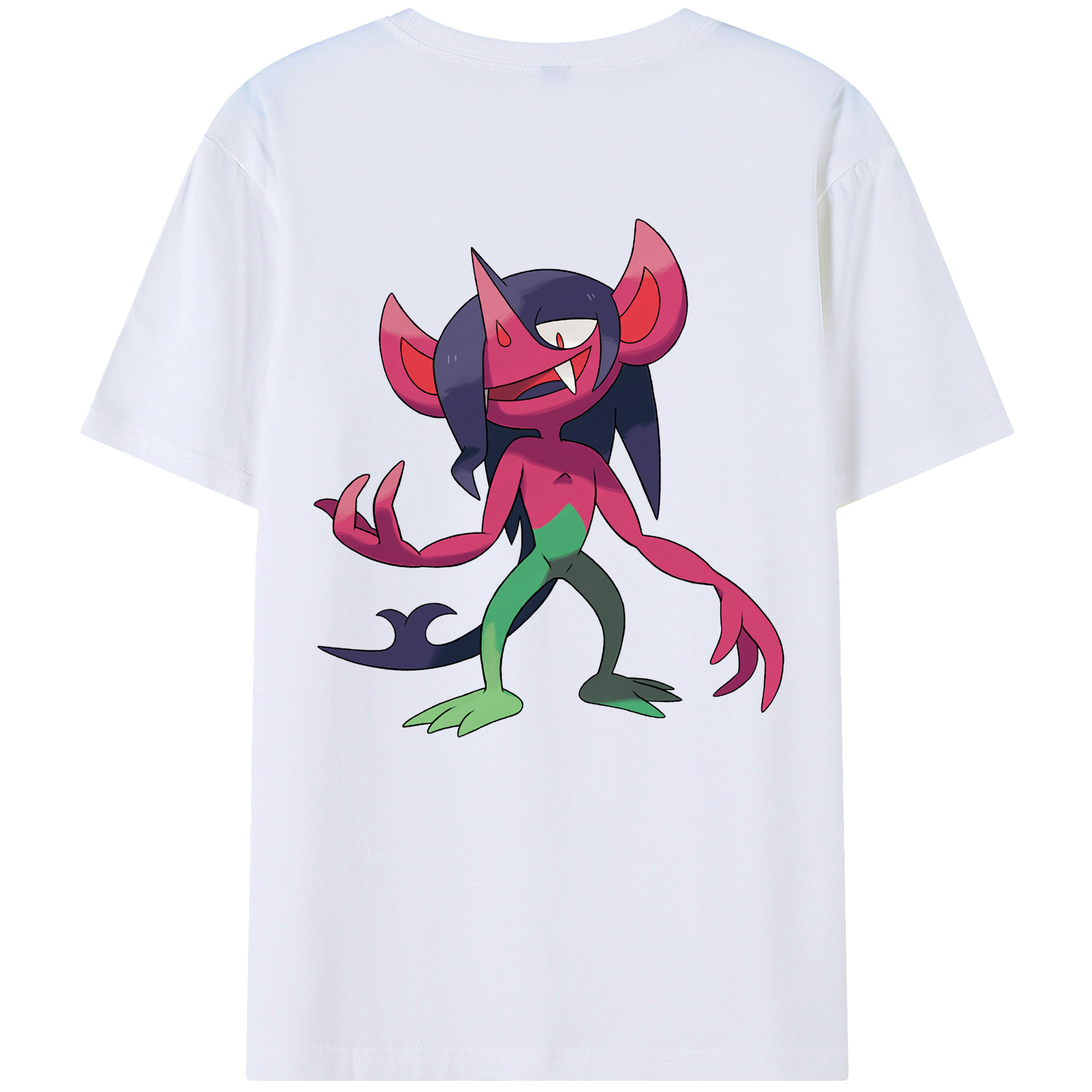 （画像用） ポケットモンスター Pokémon 綿100％ メンズ半袖Tシャツ（バックプリント） 通気性