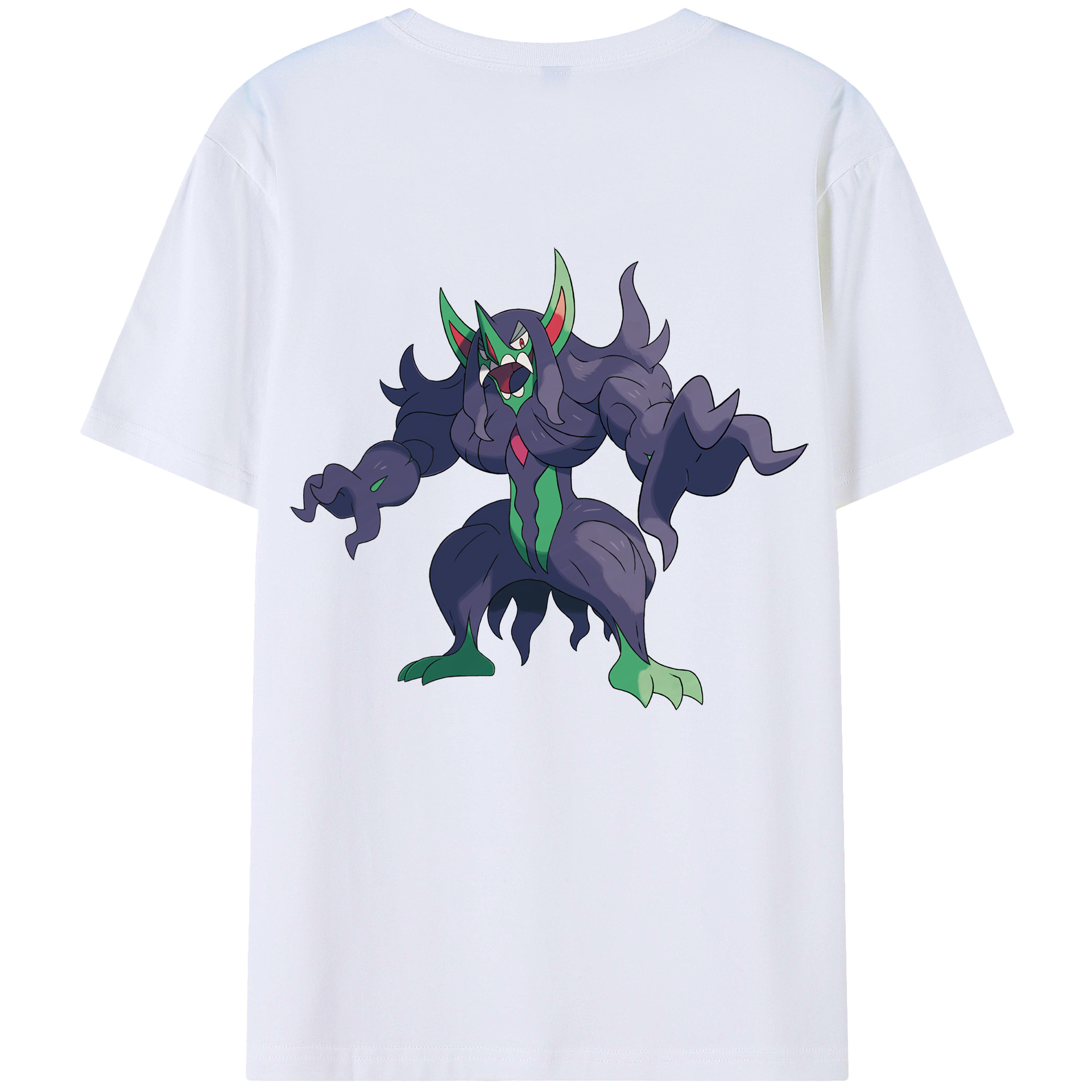 （画像用） ポケットモンスター Pokémon 綿100％ メンズ半袖Tシャツ（バックプリント） 通気性