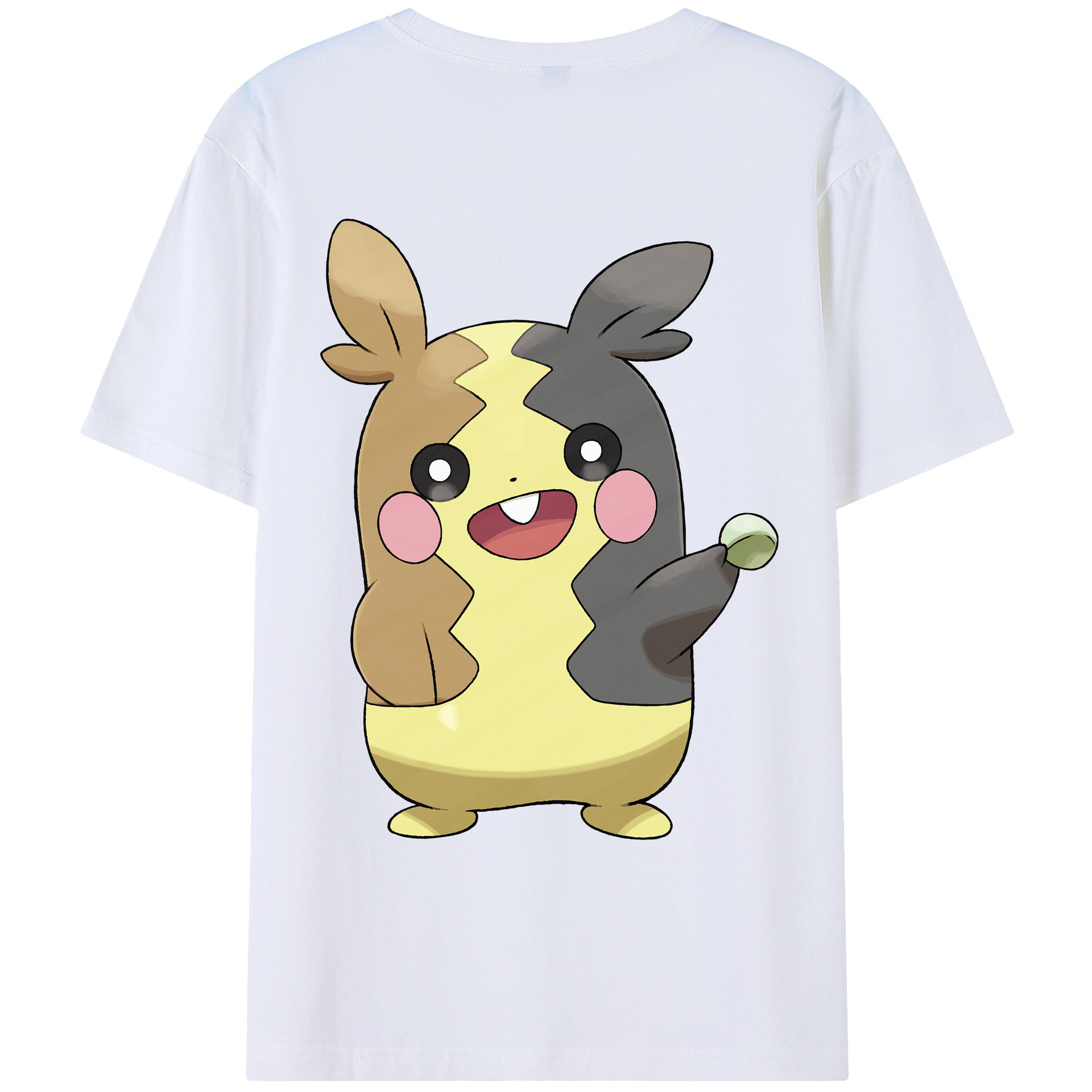（画像用） ポケットモンスター Pokémon 綿100％ メンズ半袖Tシャツ（バックプリント） 通気性