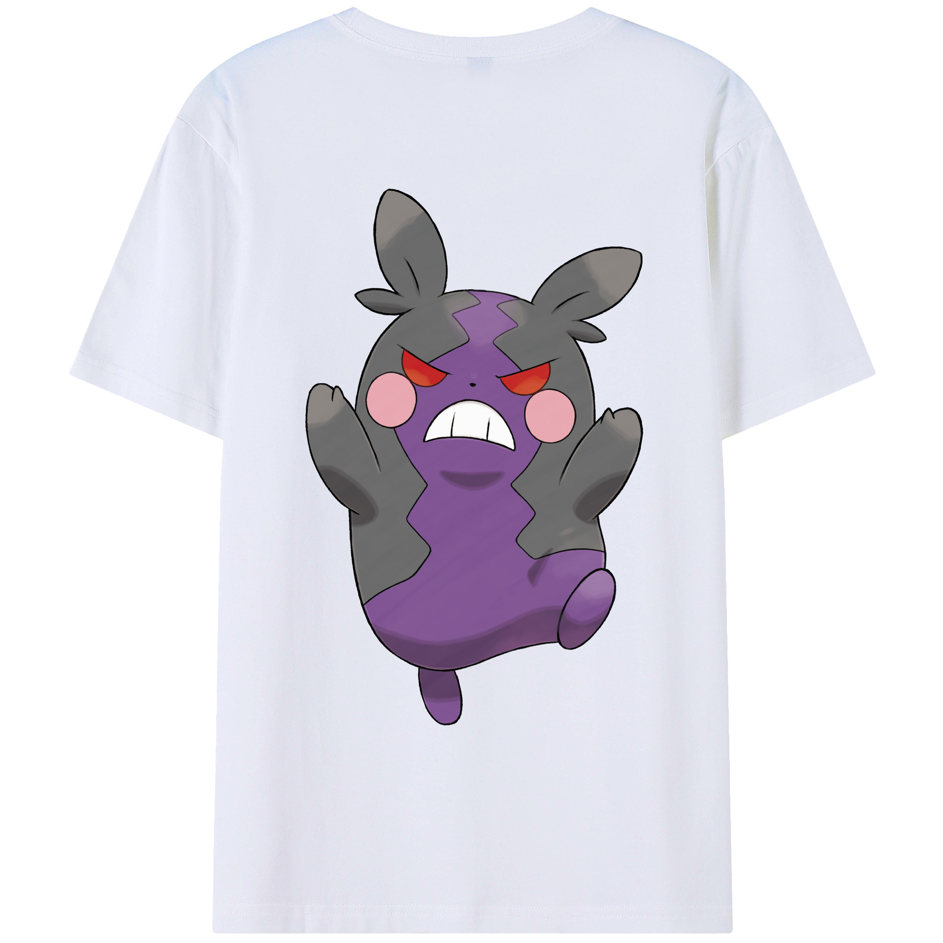（画像用） ポケットモンスター Pokémon 綿100％ メンズ半袖Tシャツ（バックプリント） 通気性