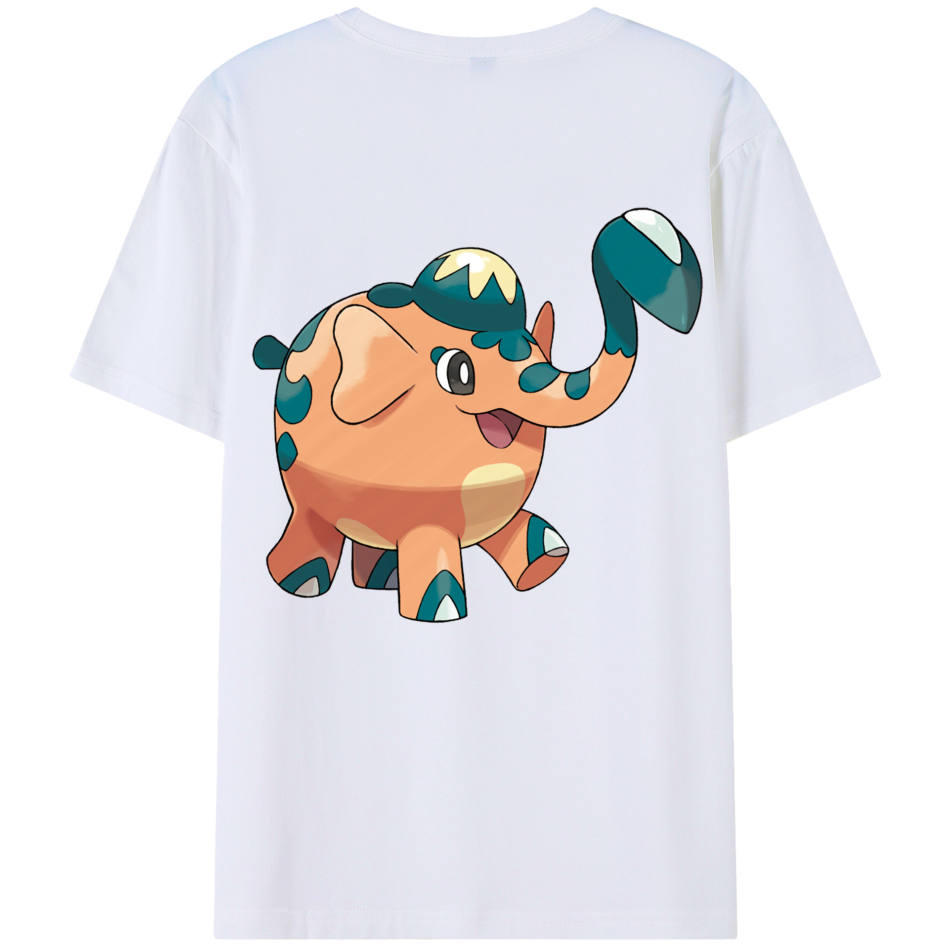 （画像用） ポケットモンスター Pokémon 綿100％ メンズ半袖Tシャツ（バックプリント） 通気性