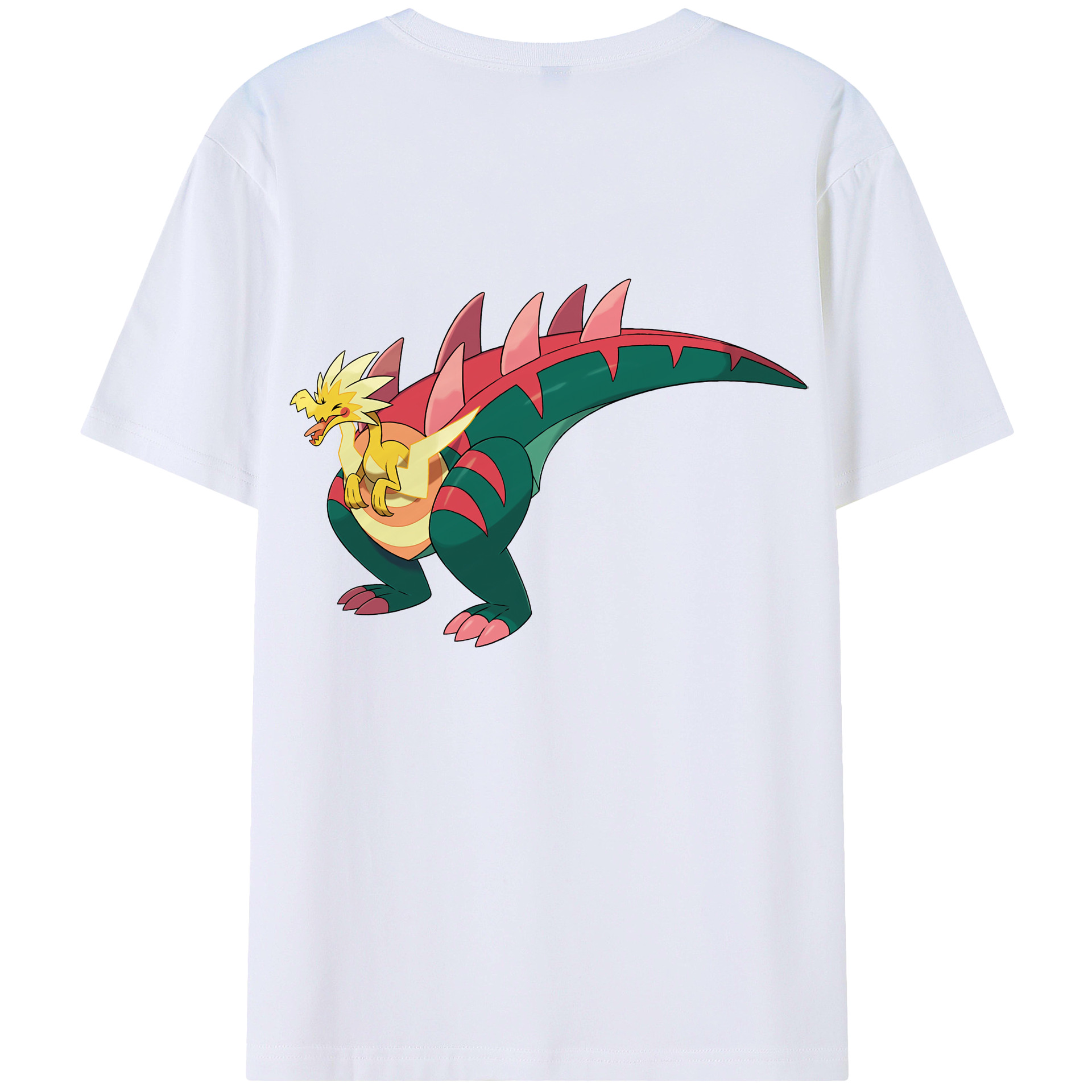 （画像用） ポケットモンスター Pokémon 綿100％ メンズ半袖Tシャツ（バックプリント） 通気性