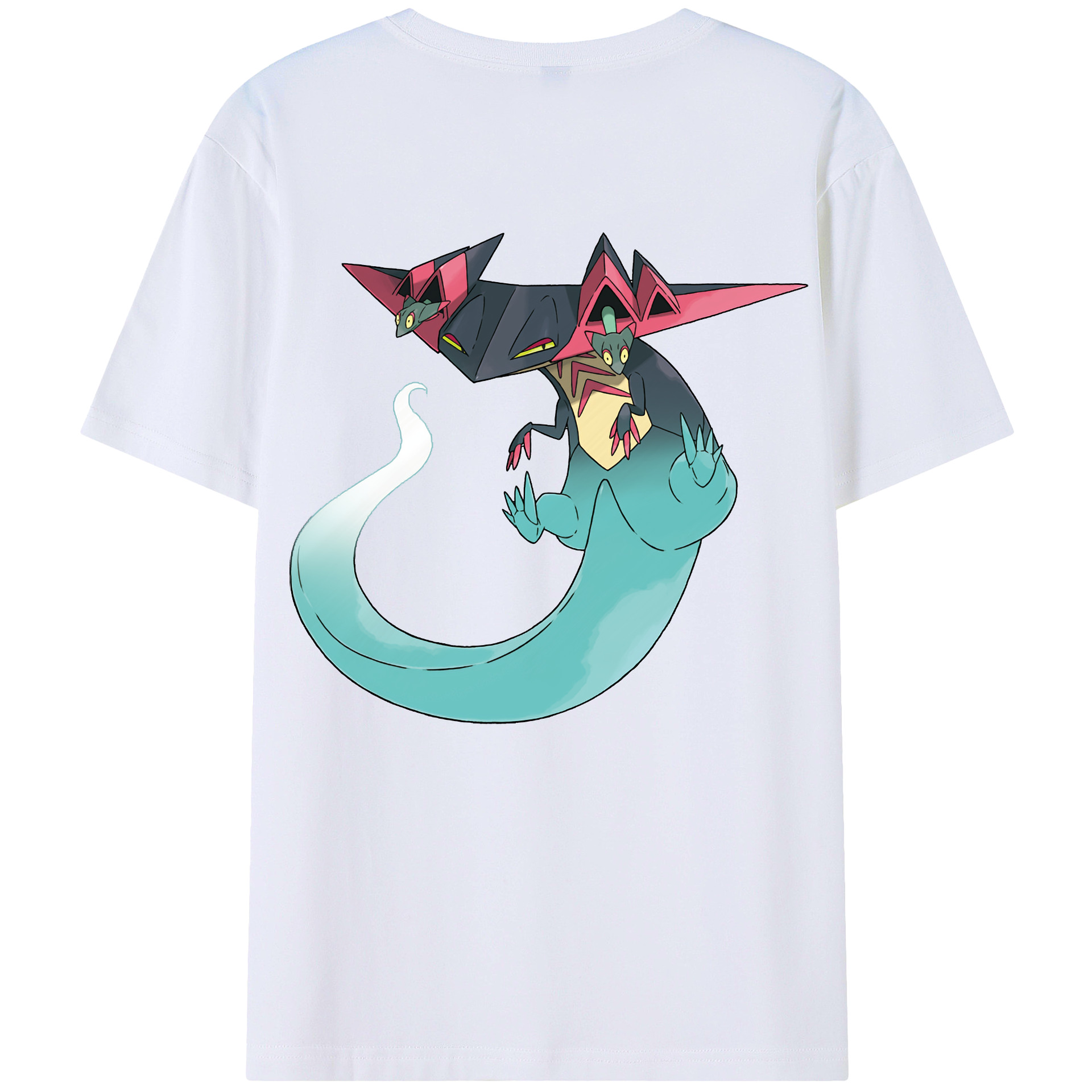 （画像用） ポケットモンスター Pokémon 綿100％ メンズ半袖Tシャツ（バックプリント） 通気性