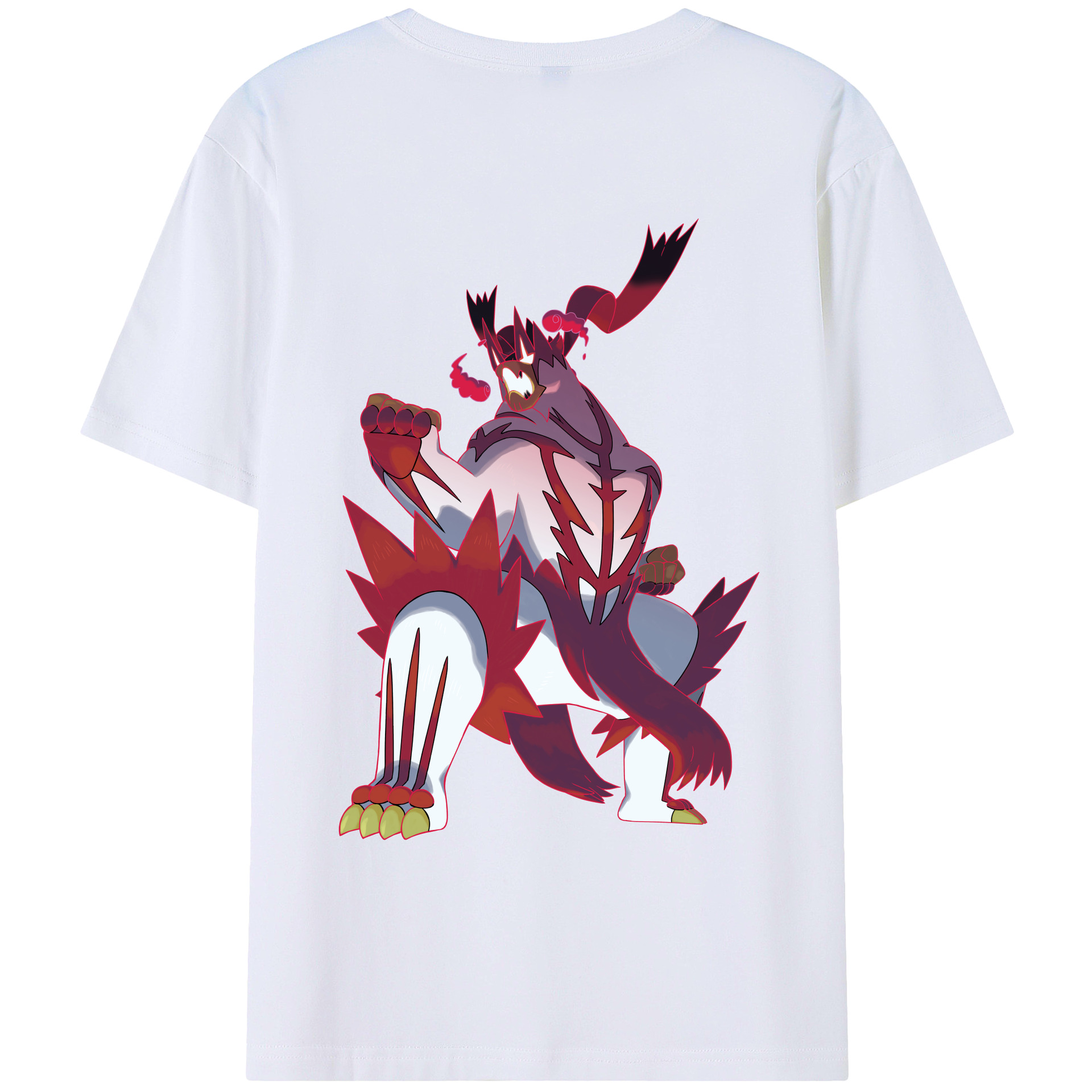 （画像用） ポケットモンスター Pokémon 綿100％ メンズ半袖Tシャツ（バックプリント） 通気性
