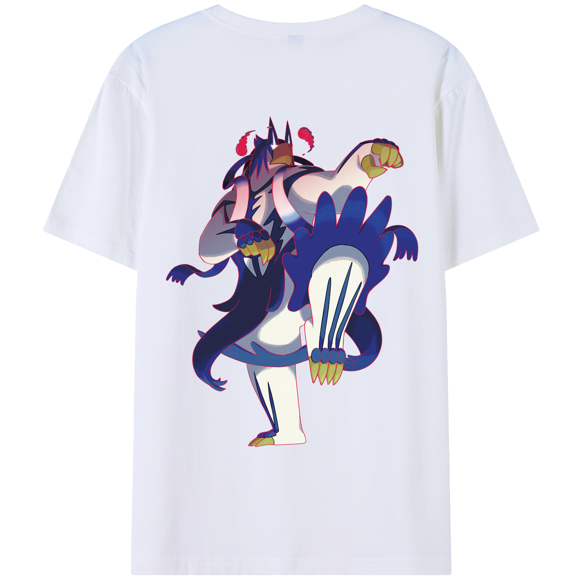 （画像用） ポケットモンスター Pokémon 綿100％ メンズ半袖Tシャツ（バックプリント） 通気性