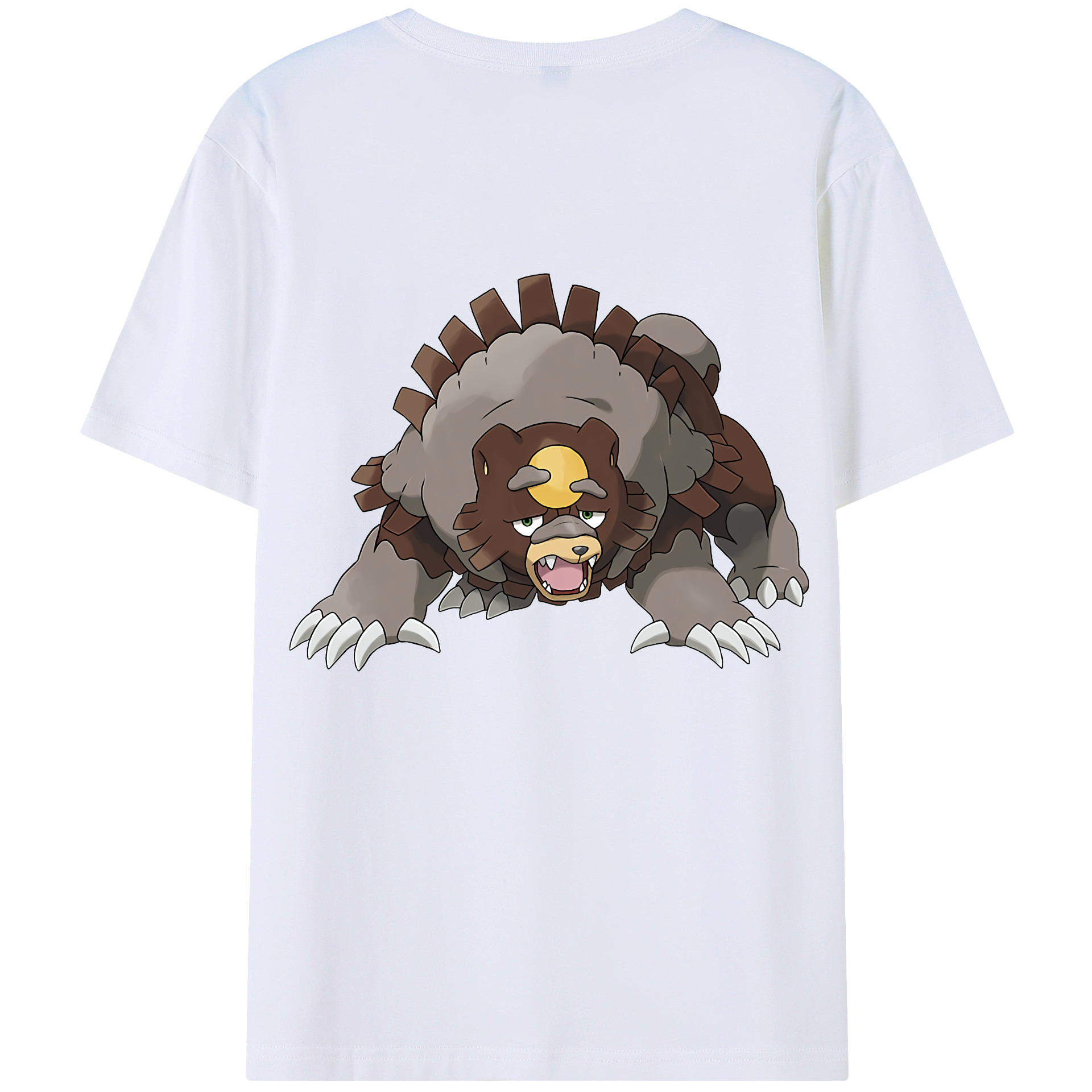 （画像用） ポケットモンスター Pokémon 綿100％ メンズ半袖Tシャツ（バックプリント） 通気性