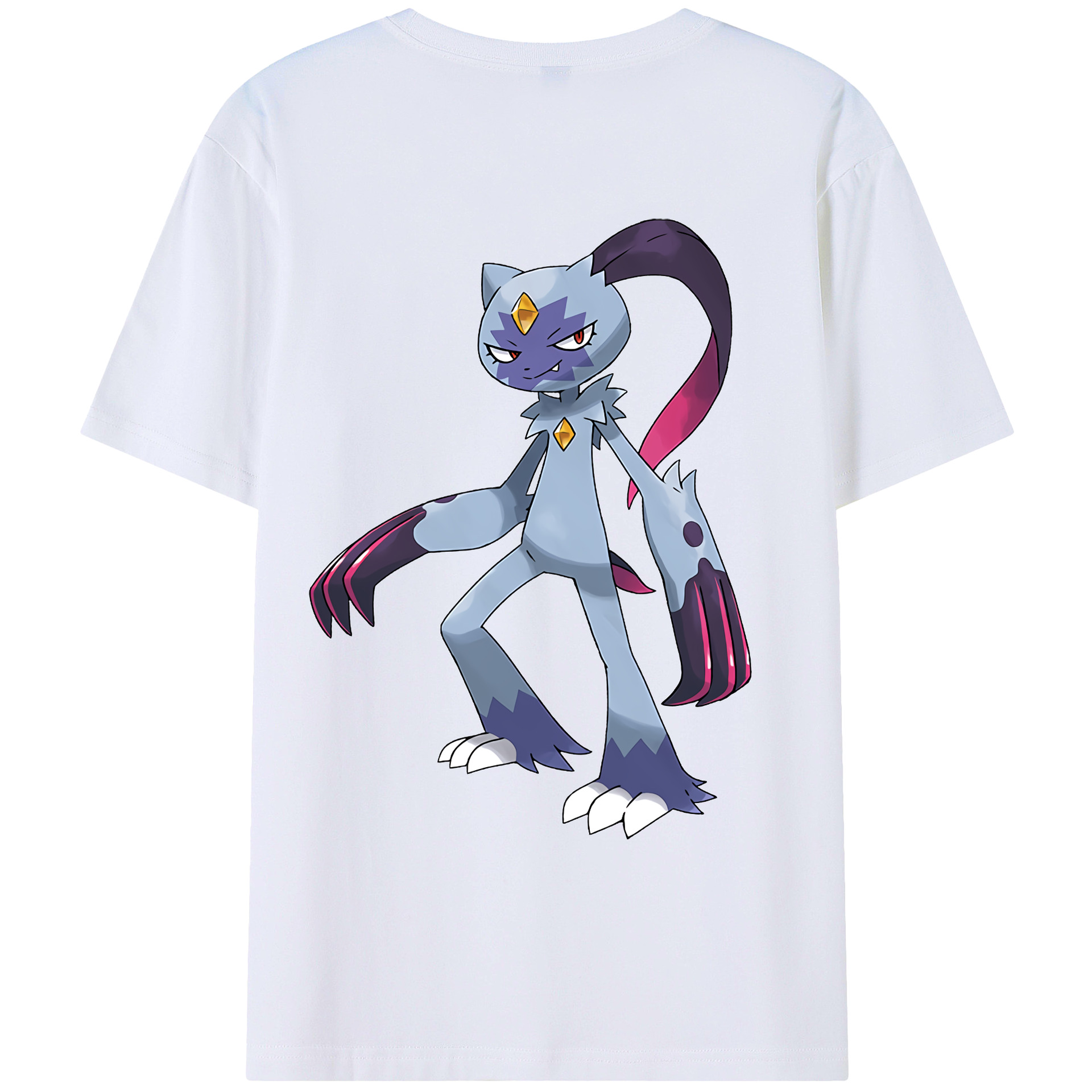 （画像用） ポケットモンスター Pokémon 綿100％ メンズ半袖Tシャツ（バックプリント） 通気性