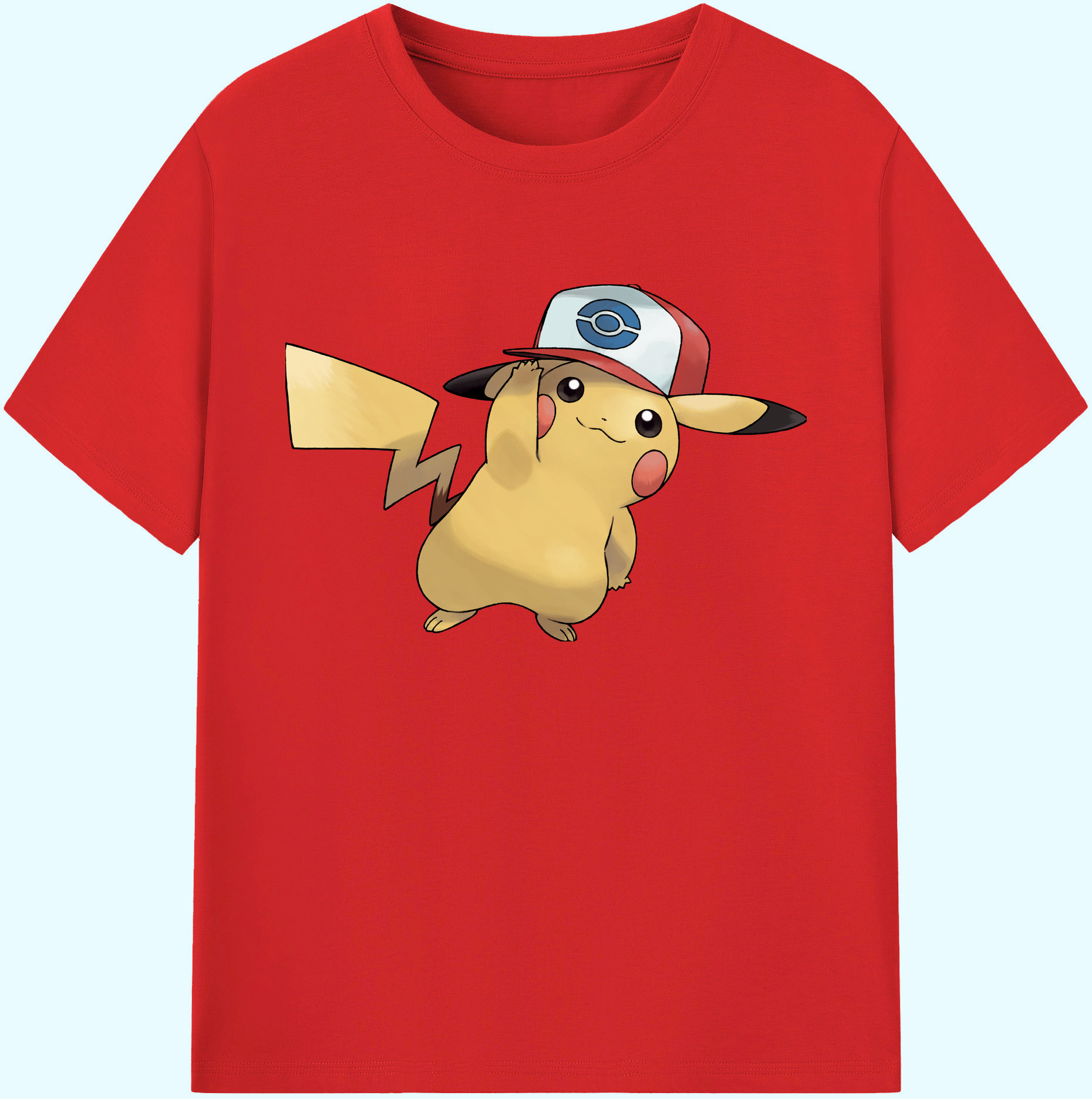 （画像用） ポケットモンスター Pokémon 綿100％ メンズ半袖Tシャツ｜肌触りやわらか＆通気性