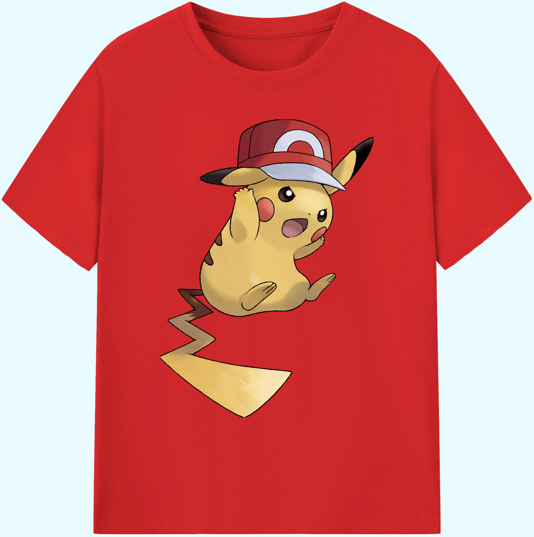 （画像用） ポケットモンスター Pokémon 綿100％ メンズ半袖Tシャツ｜肌触りやわらか＆通気性