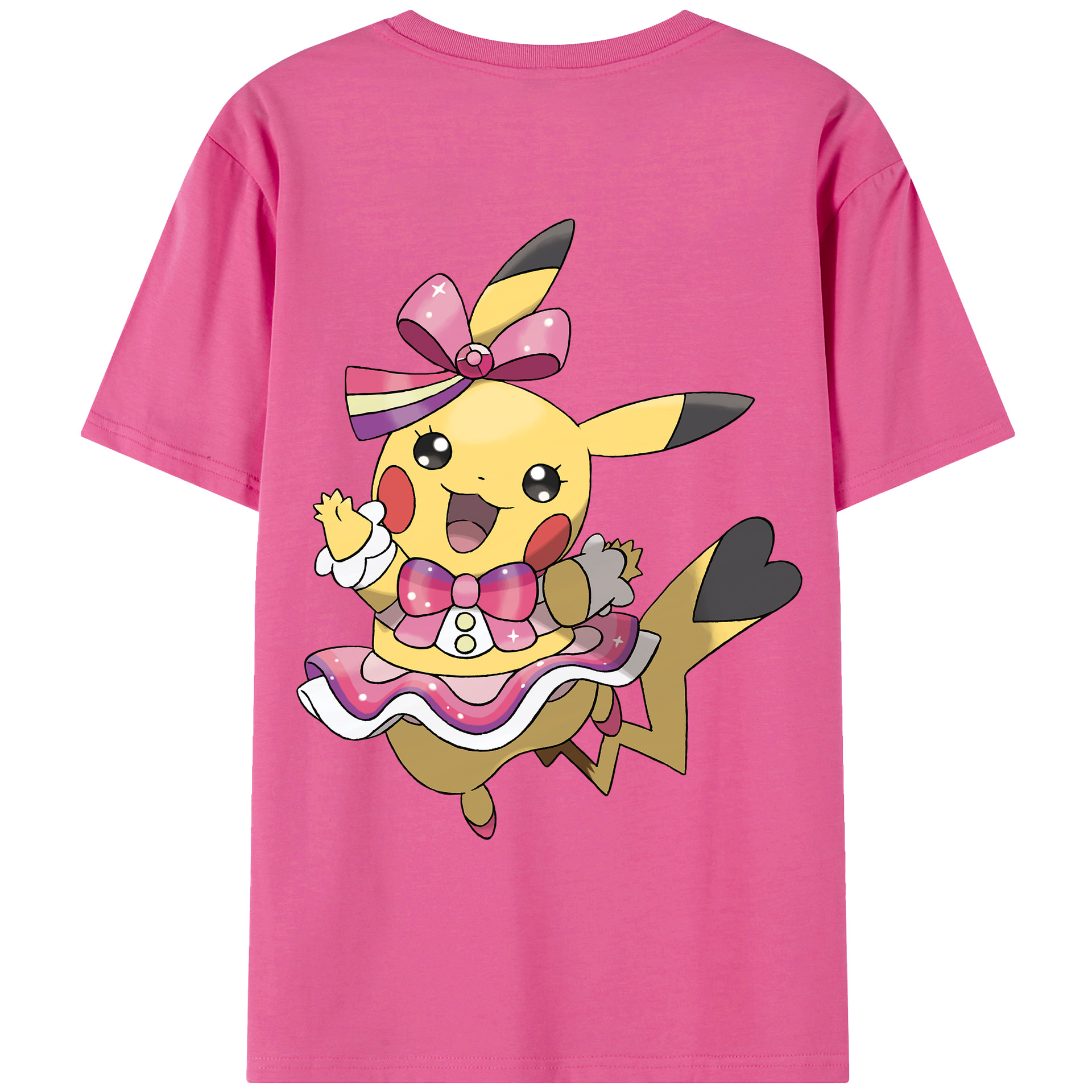 （画像用） ポケットモンスター Pokémon レディース半袖Tシャツ(バックプリント)