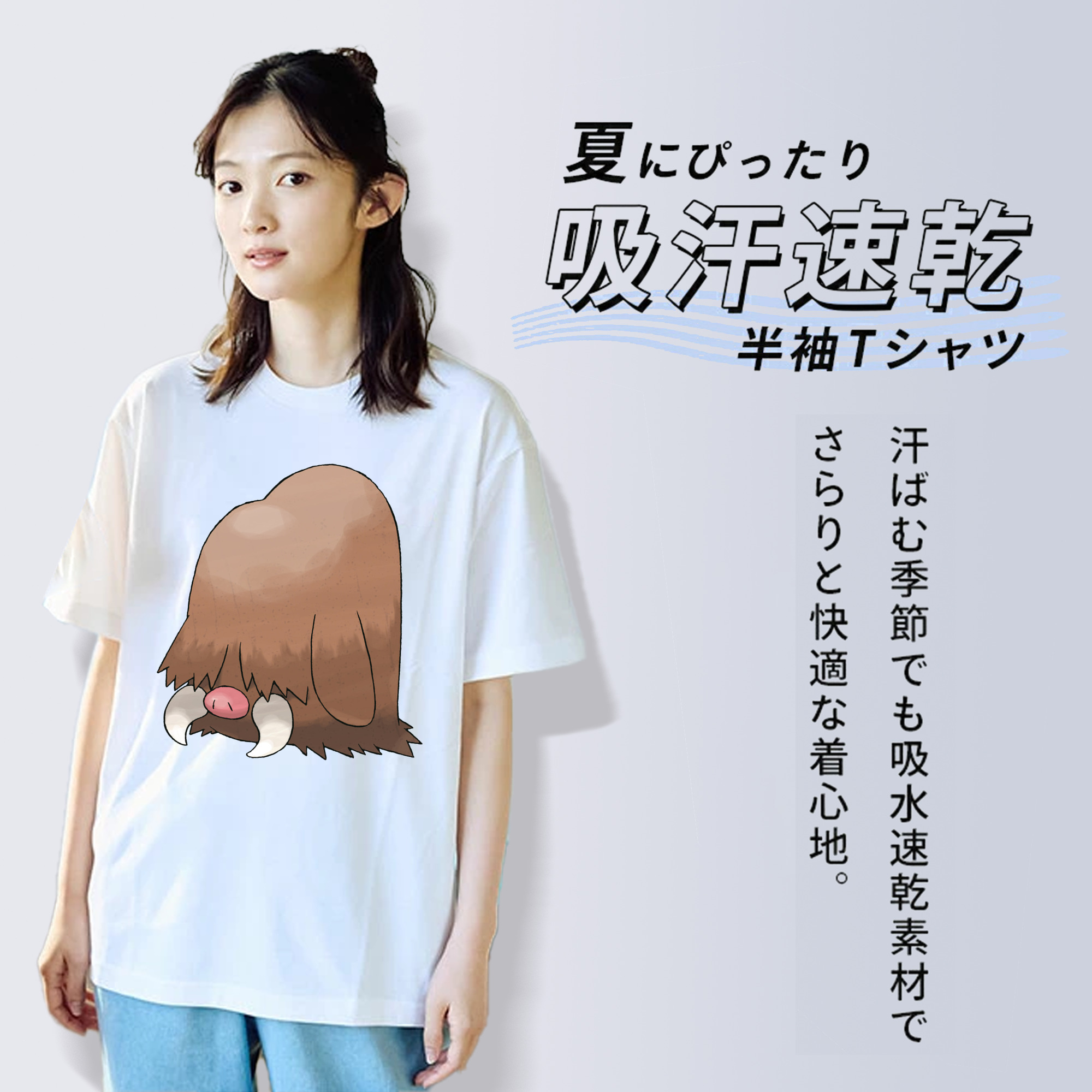 ポケットモンスター Pokémon レディースカジュアルプリントTシャツ（綿100％）