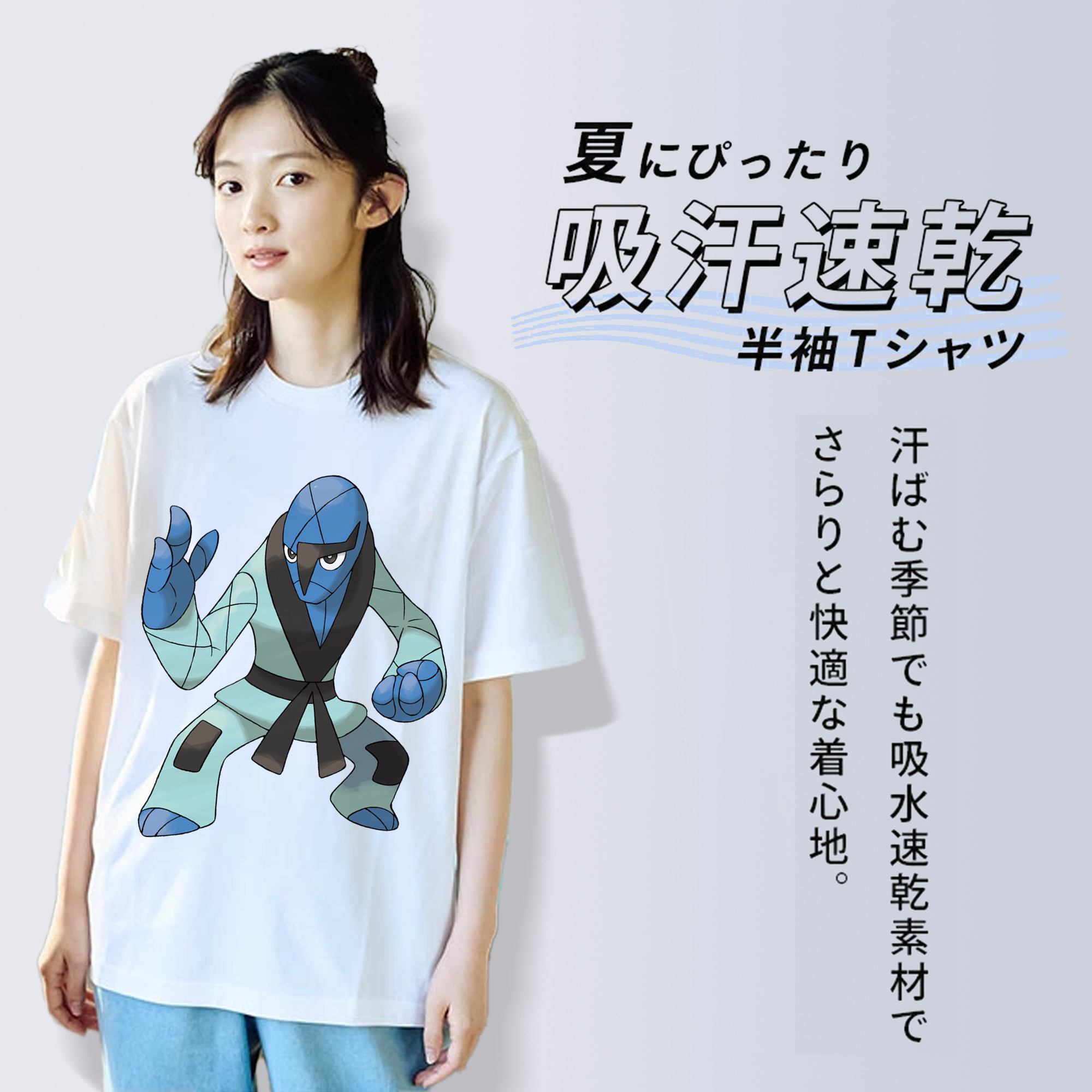 ポケットモンスター Pokémon レディースカジュアルプリントTシャツ（綿100％）