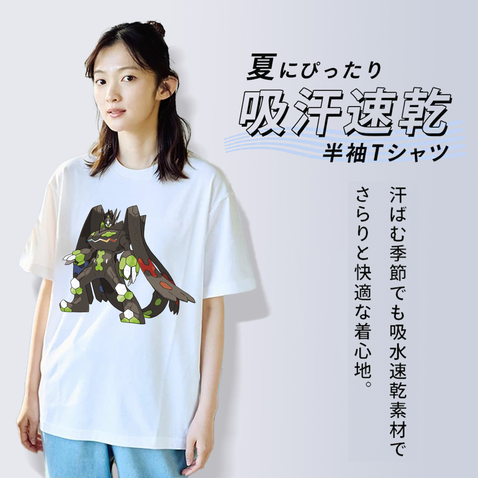 ポケットモンスター Pokémon レディースカジュアルプリントTシャツ（綿100％）