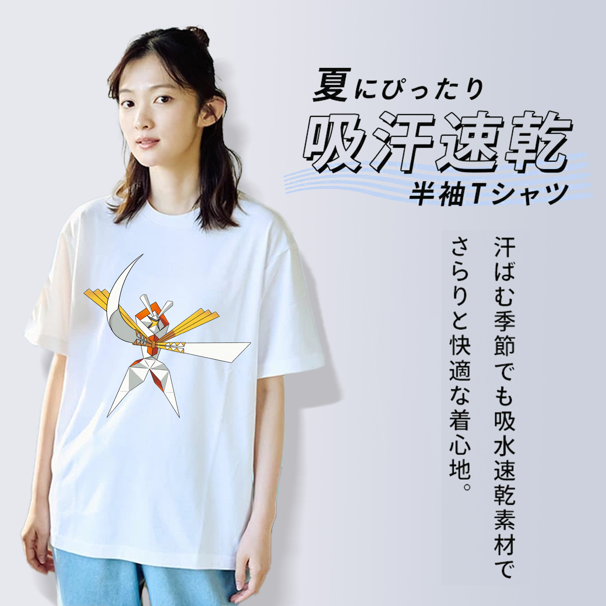 ポケットモンスター Pokémon レディースカジュアルプリントTシャツ（綿100％）