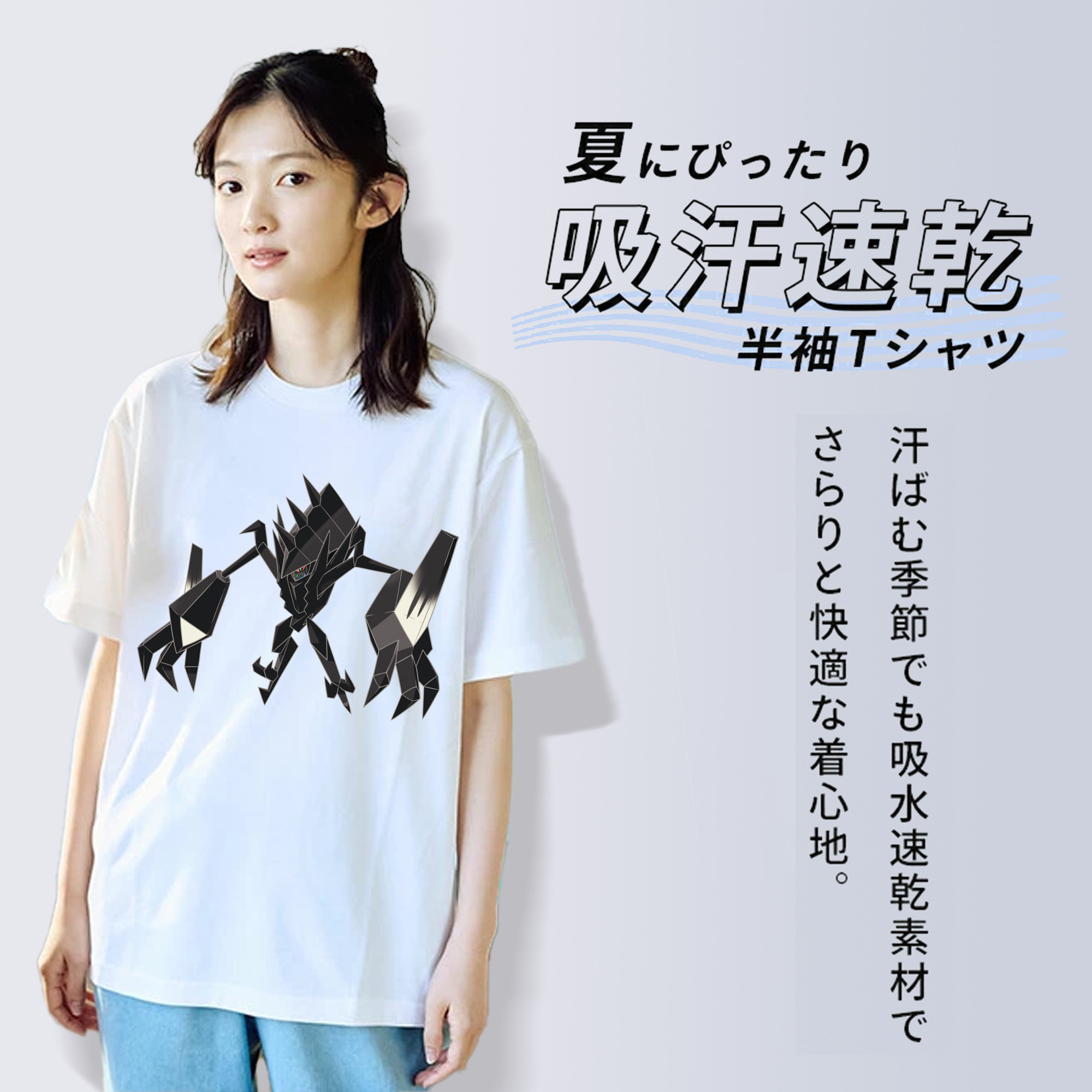 ポケットモンスター Pokémon レディースカジュアルプリントTシャツ（綿100％）