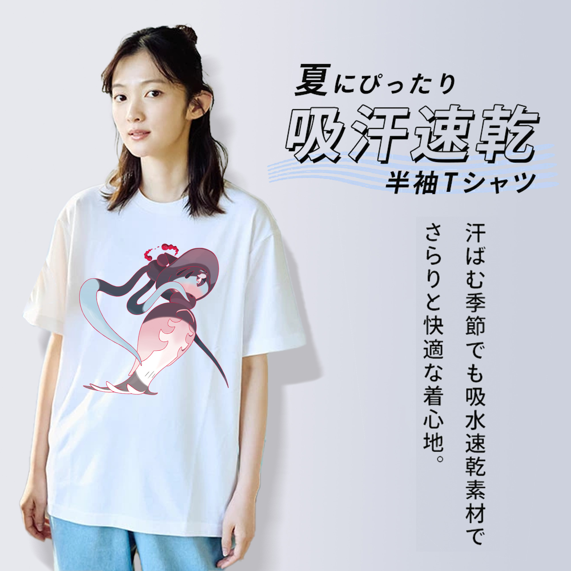 ポケットモンスター Pokémon レディースカジュアルプリントTシャツ（綿100％）