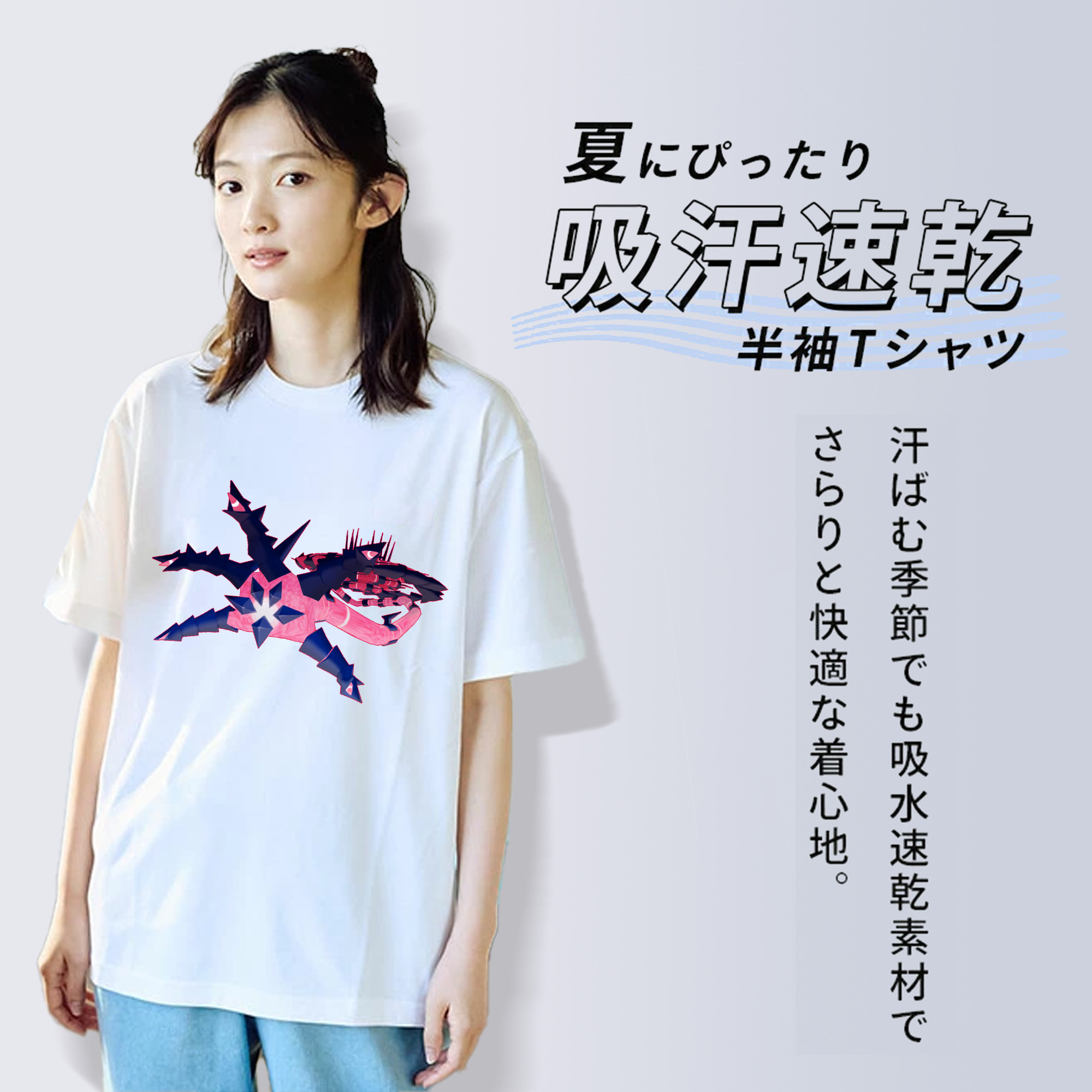ポケットモンスター Pokémon レディースカジュアルプリントTシャツ（綿100％）