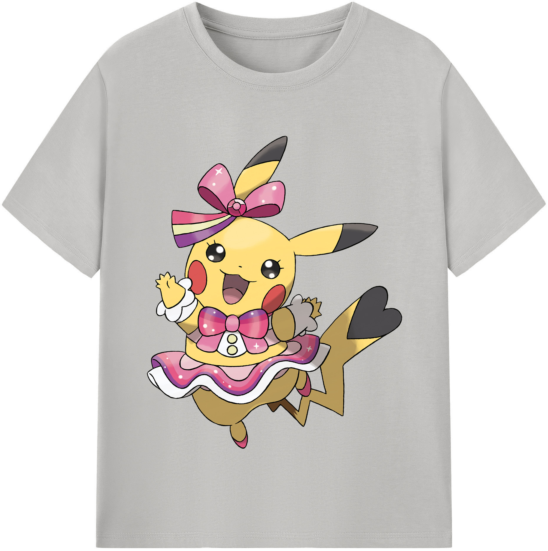 （画像用） ポケットモンスター Pokémon レディースカジュアルプリントTシャツ（綿100％）