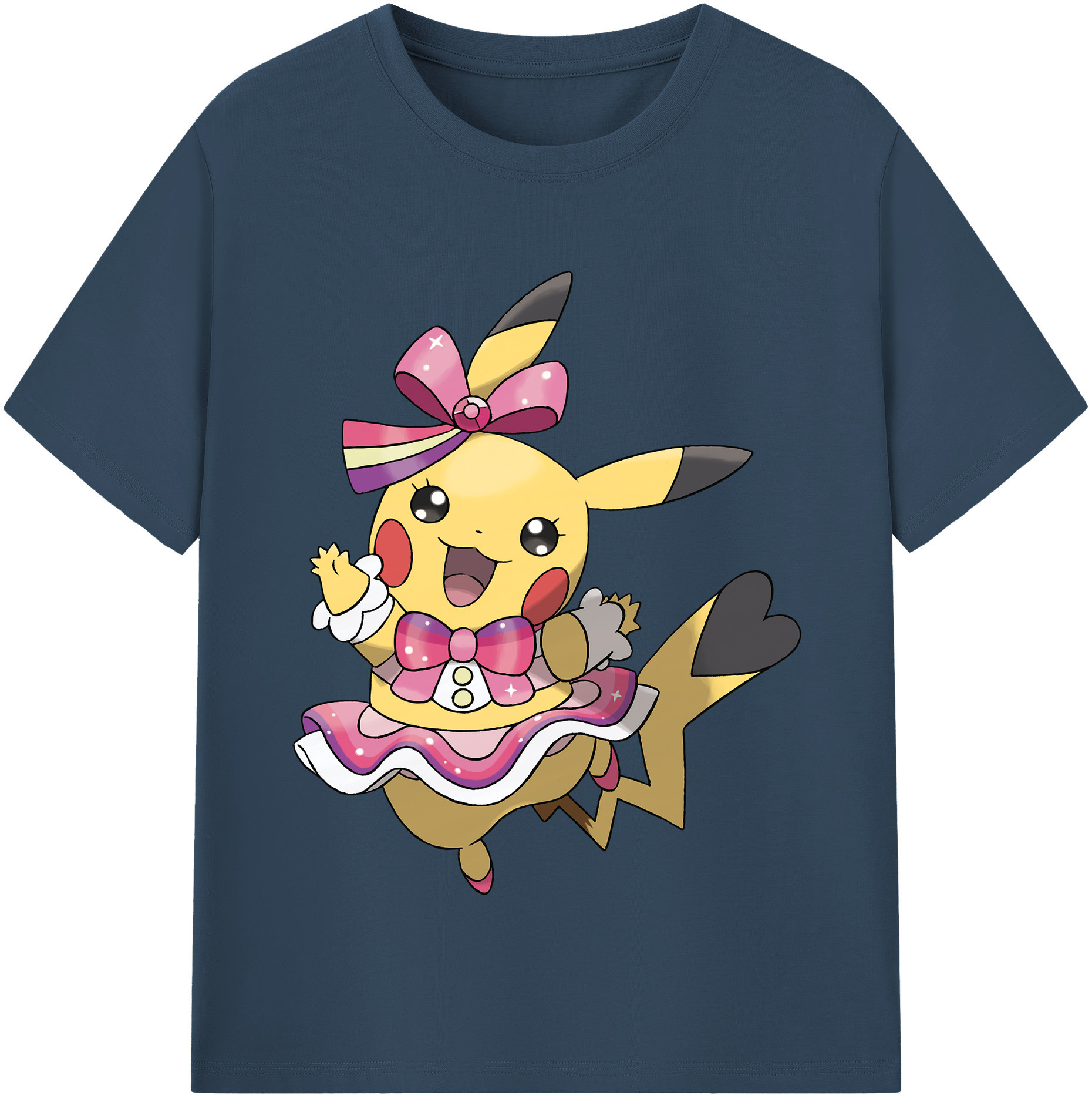 （画像用） ポケットモンスター Pokémon レディースカジュアルプリントTシャツ（綿100％）