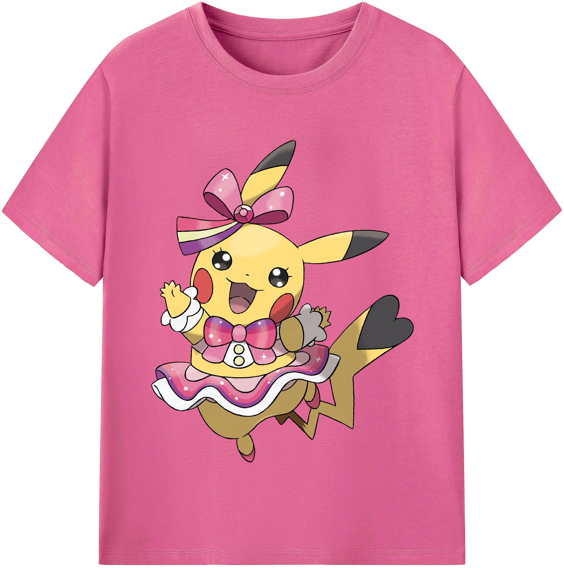 （画像用） ポケットモンスター Pokémon レディースカジュアルプリントTシャツ（綿100％）