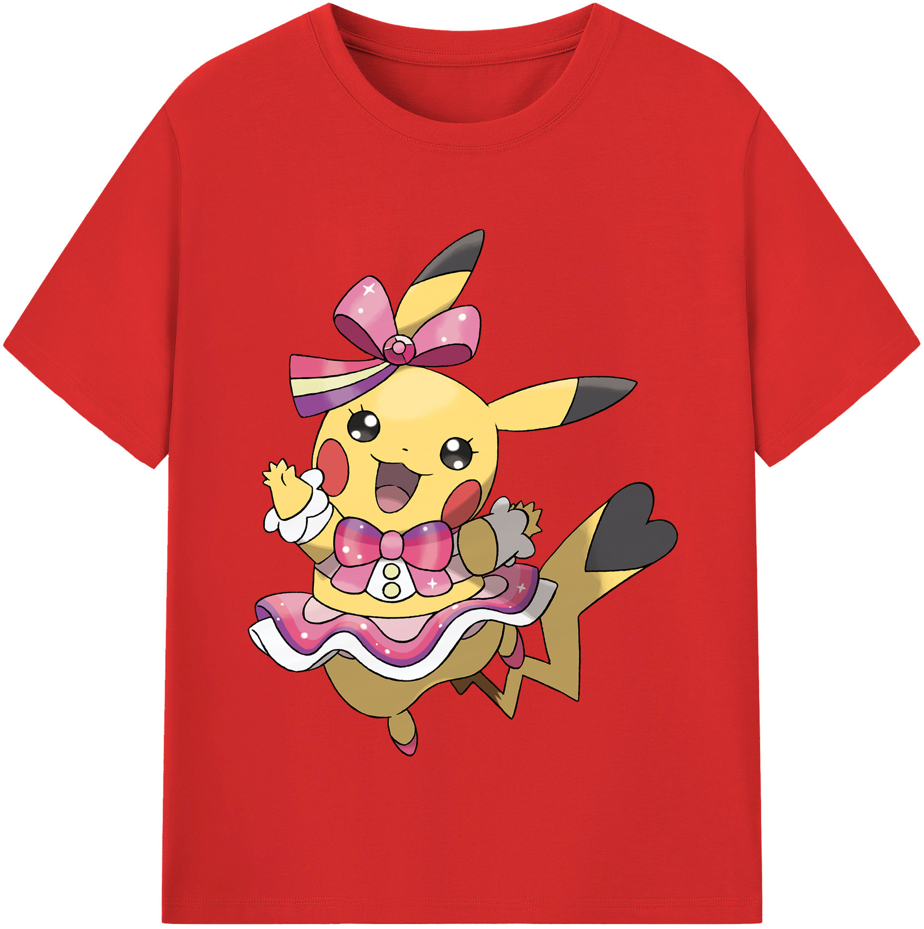 （画像用） ポケットモンスター Pokémon レディースカジュアルプリントTシャツ（綿100％）