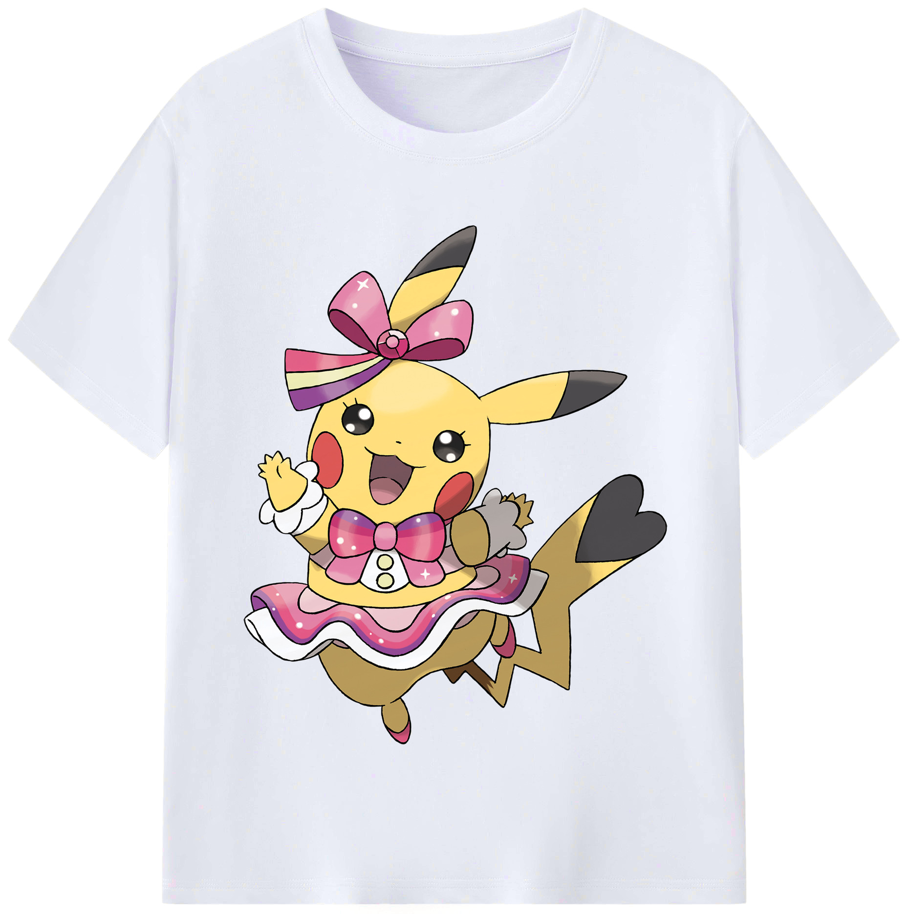 （画像用） ポケットモンスター Pokémon レディースカジュアルプリントTシャツ（綿100％）