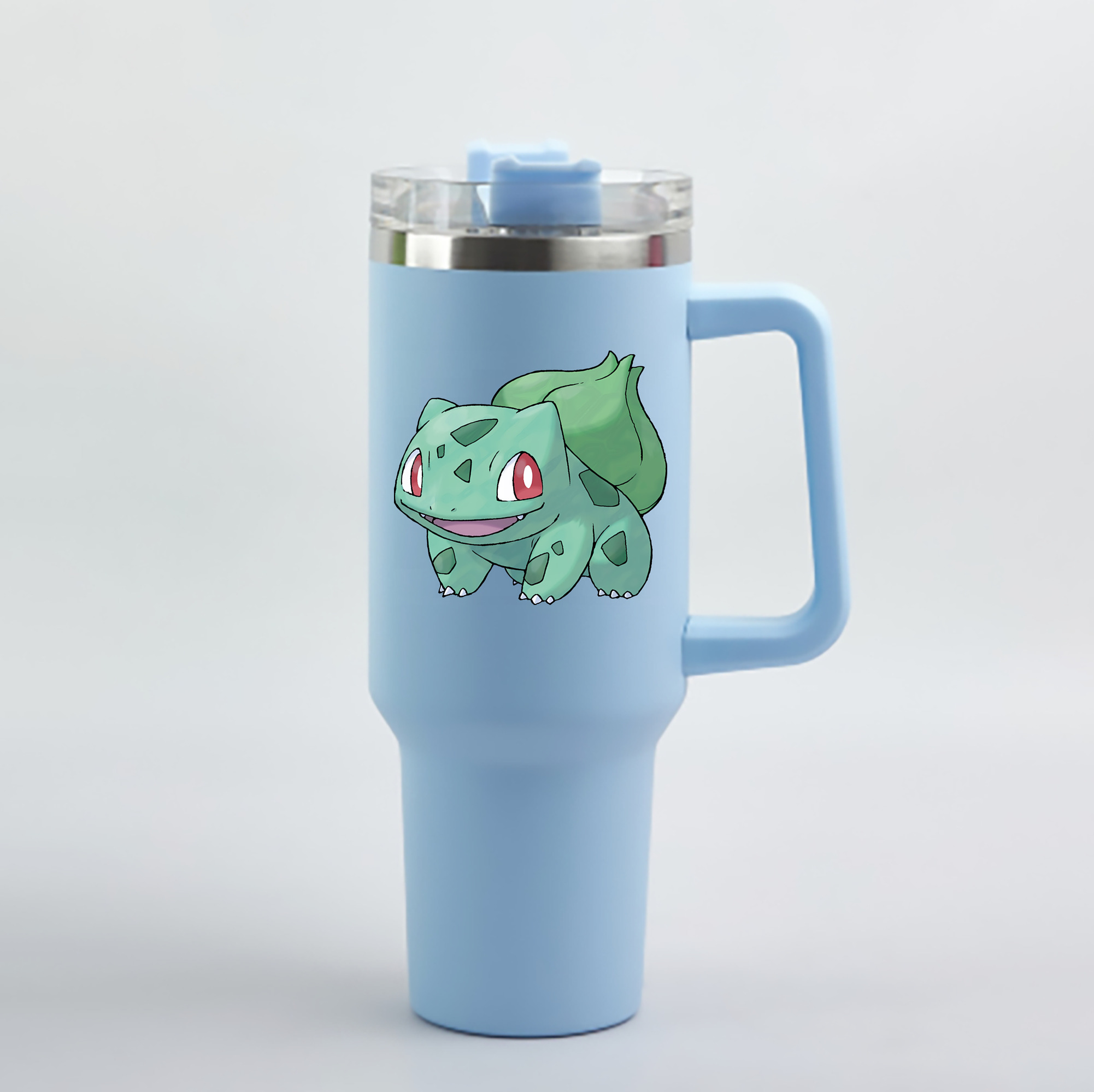 （画像用） ポケットモンスター Pokémon 1200mL車用タンブラー - クリスタルステッカー（プラスチックストロー付き）