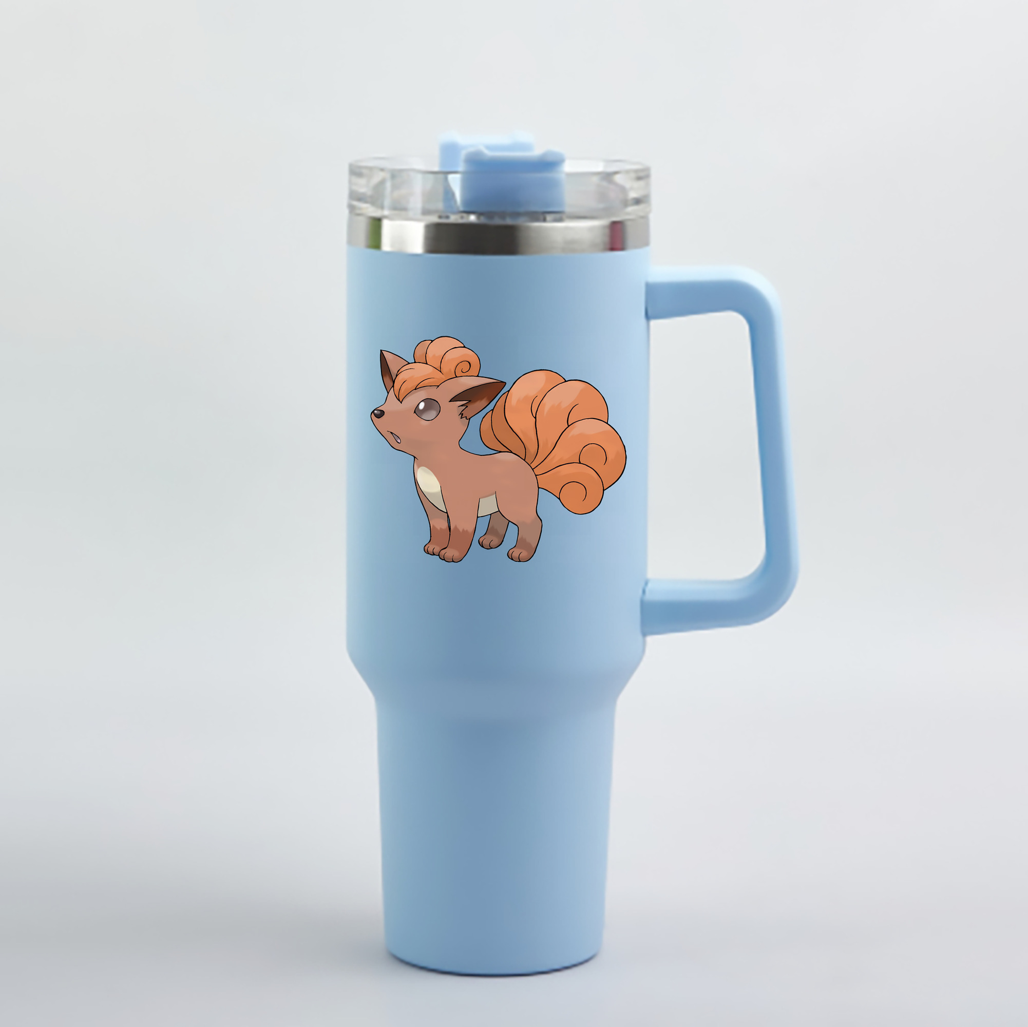（画像用） ポケットモンスター Pokémon 1200mL車用タンブラー - クリスタルステッカー（プラスチックストロー付き）