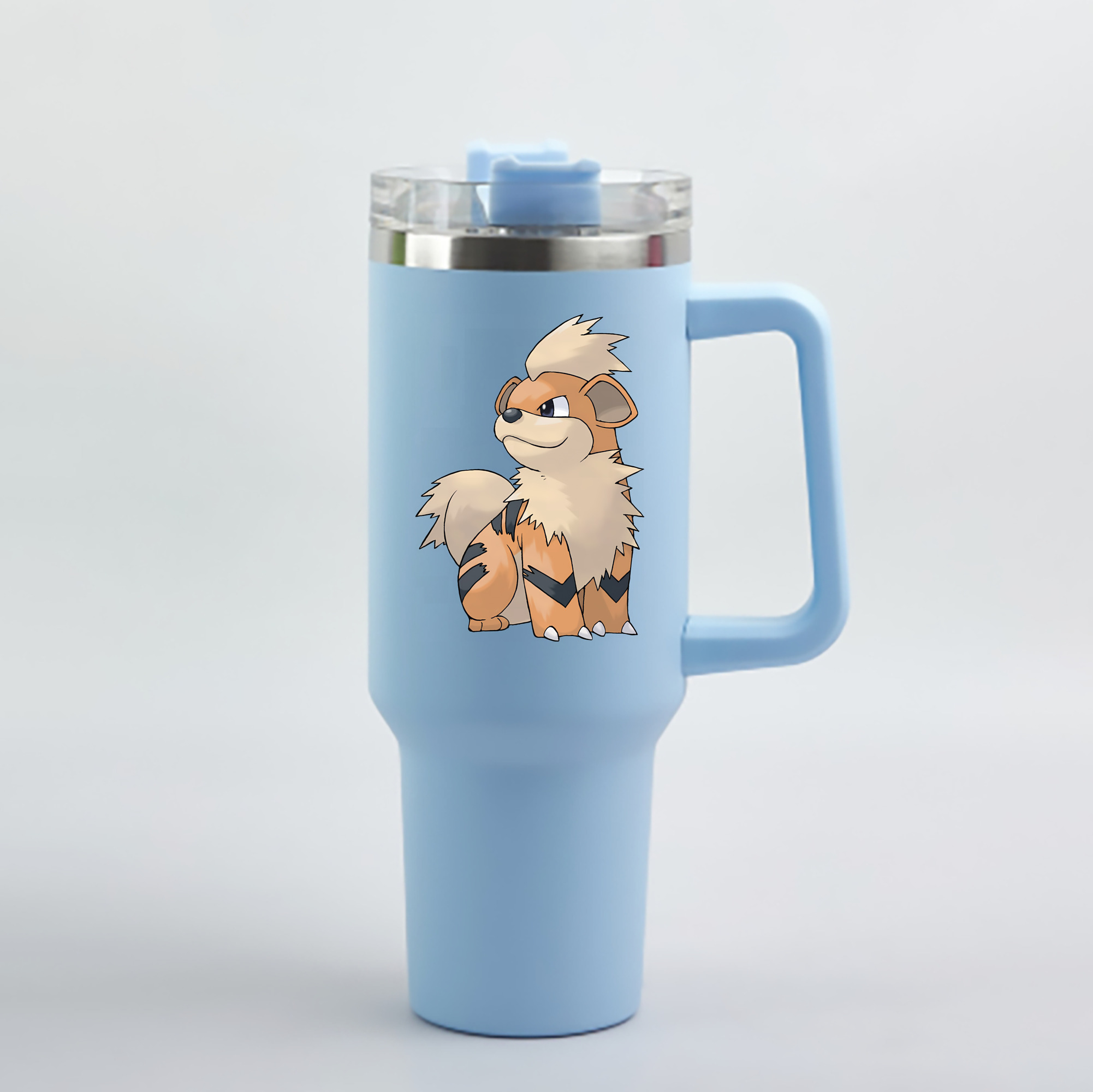 （画像用） ポケットモンスター Pokémon 1200mL車用タンブラー - クリスタルステッカー（プラスチックストロー付き）