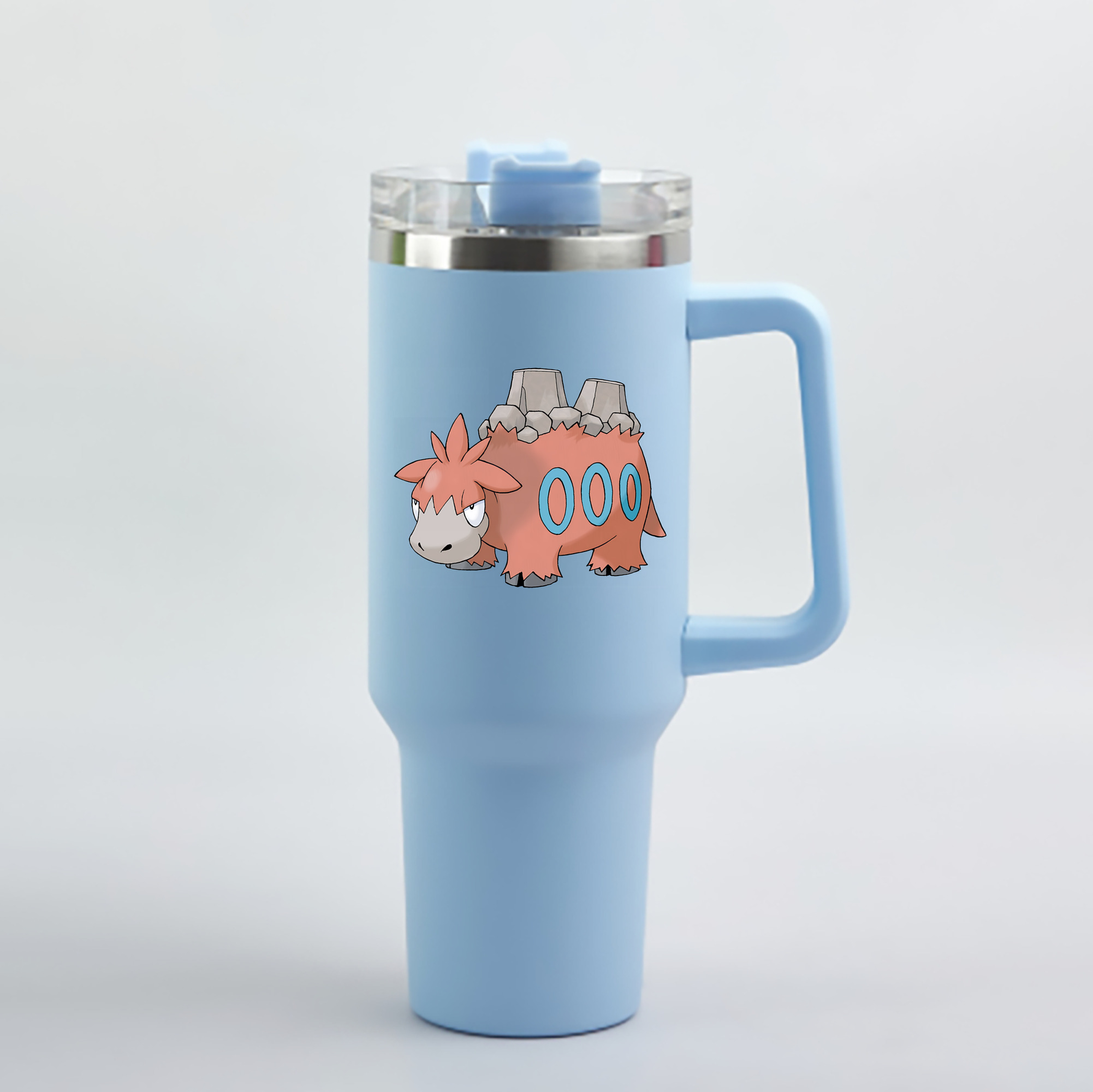 （画像用） ポケットモンスター Pokémon 1200mL車用タンブラー - クリスタルステッカー（プラスチックストロー付き）