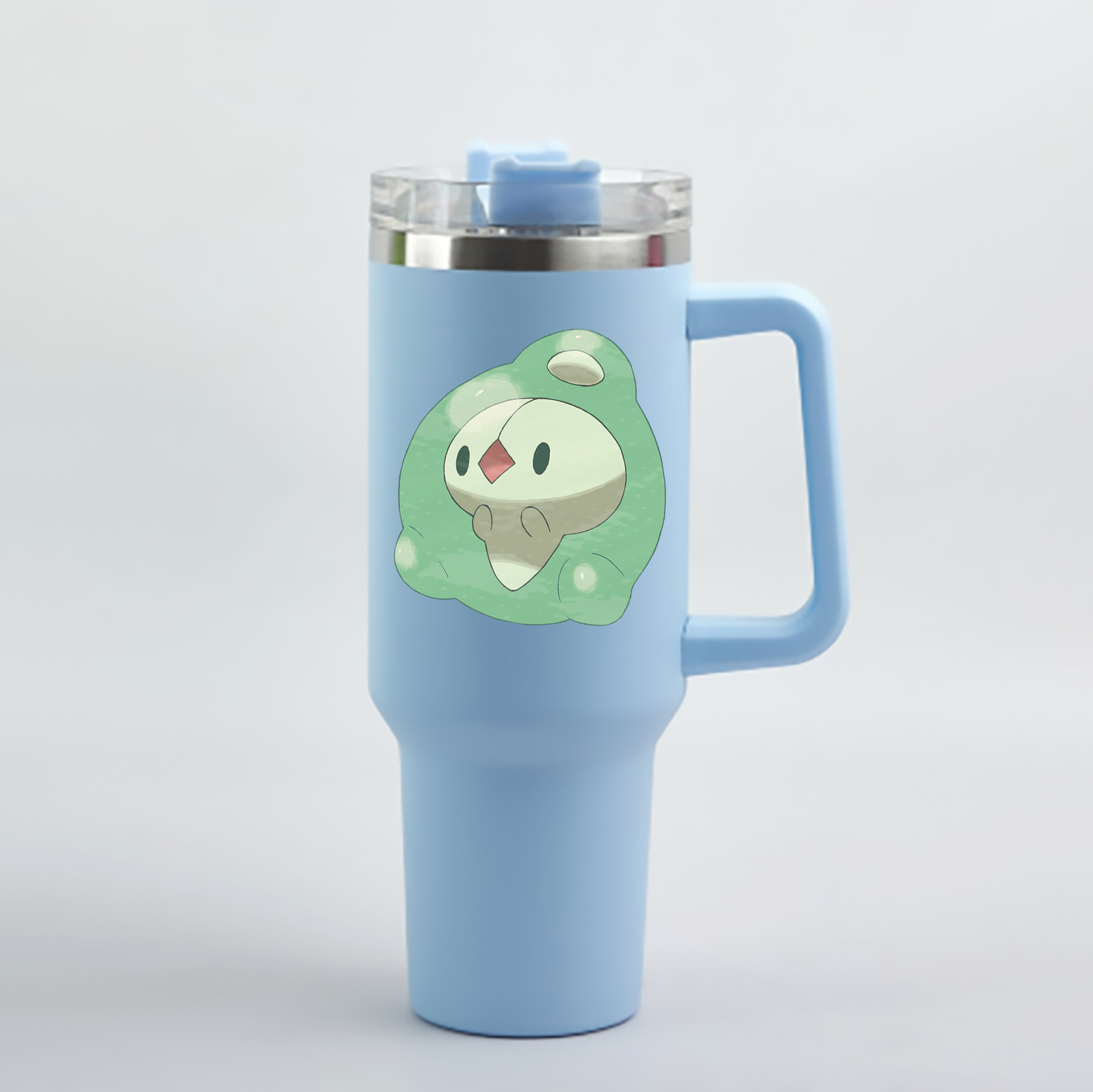 （画像用） ポケットモンスター Pokémon 1200mL車用タンブラー - クリスタルステッカー（プラスチックストロー付き）