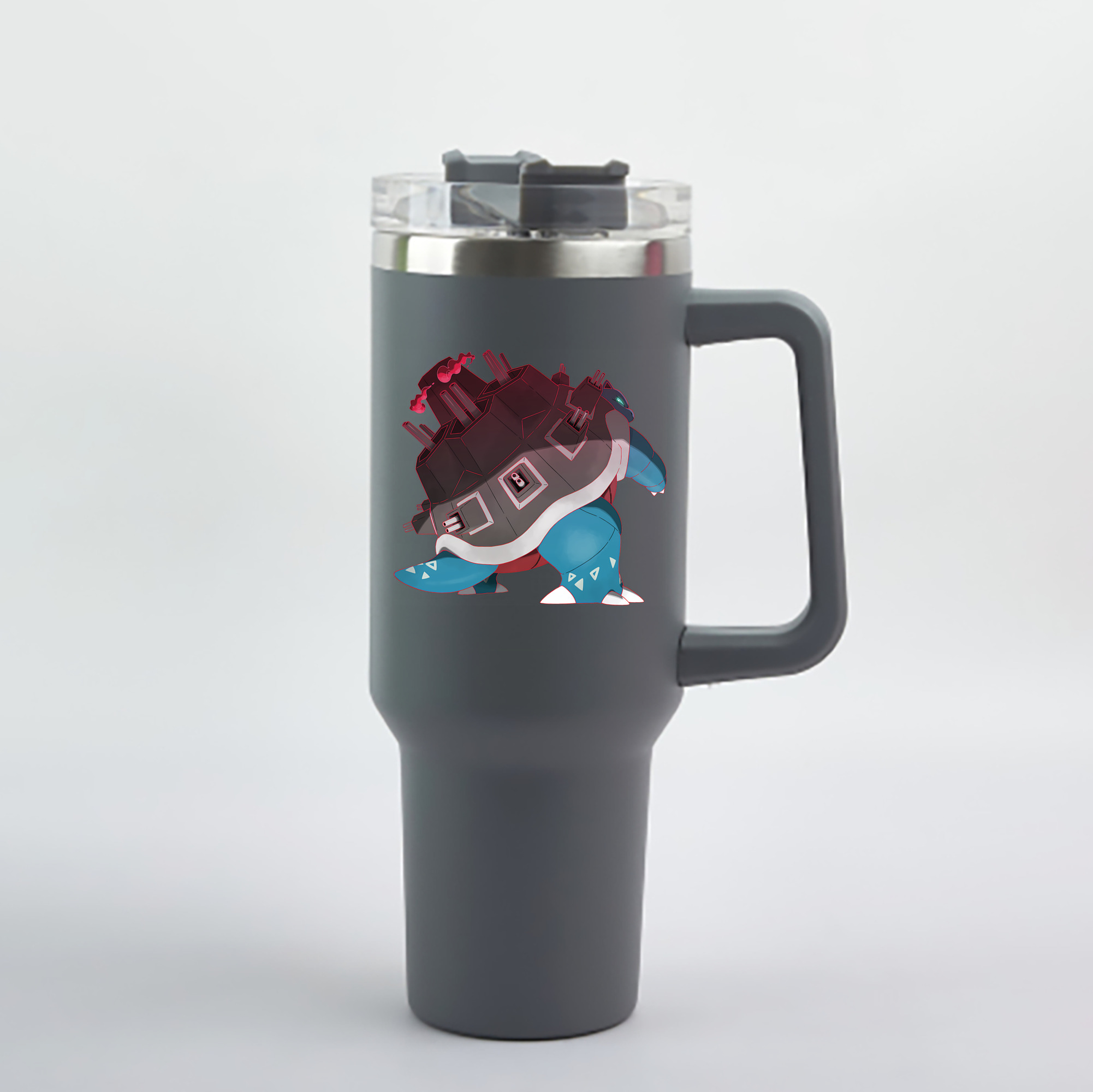 （画像用） ポケットモンスター Pokémon 1200mL車用タンブラー - クリスタルステッカー（プラスチックストロー付き）