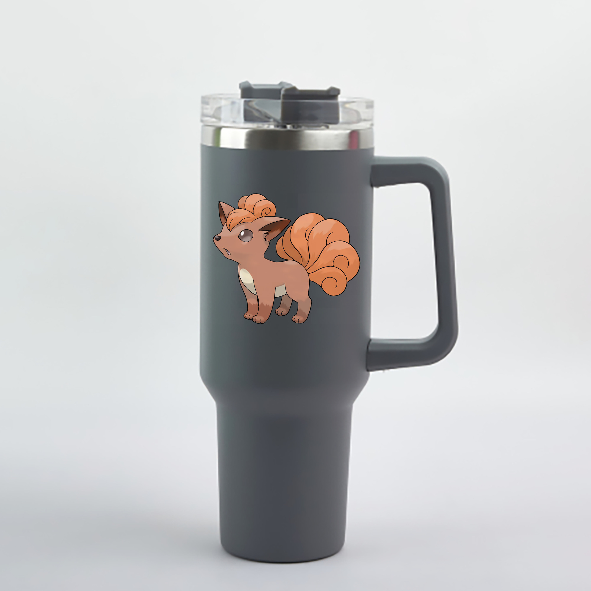 （画像用） ポケットモンスター Pokémon 1200mL車用タンブラー - クリスタルステッカー（プラスチックストロー付き）