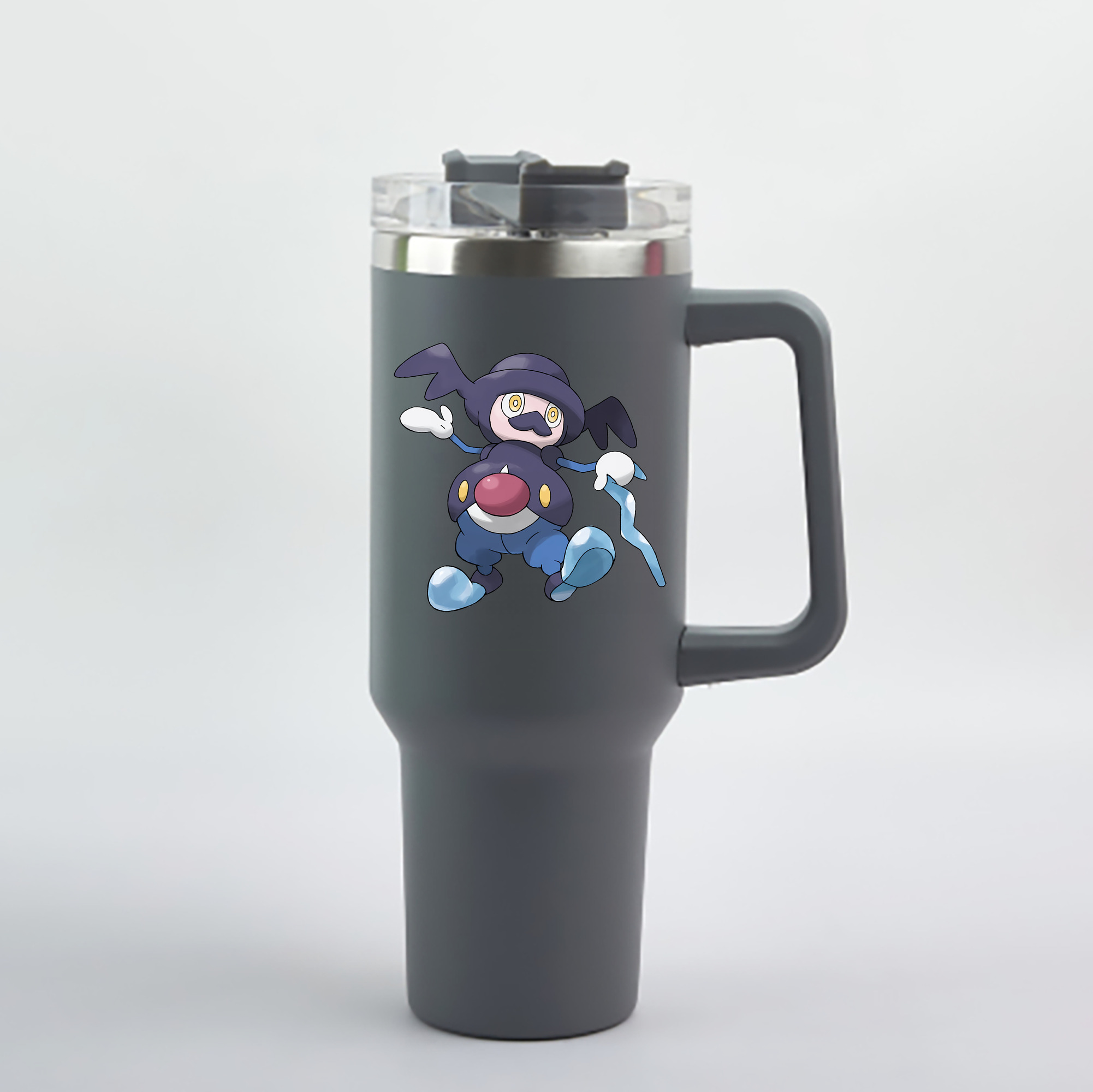 （画像用） ポケットモンスター Pokémon 1200mL車用タンブラー - クリスタルステッカー（プラスチックストロー付き）