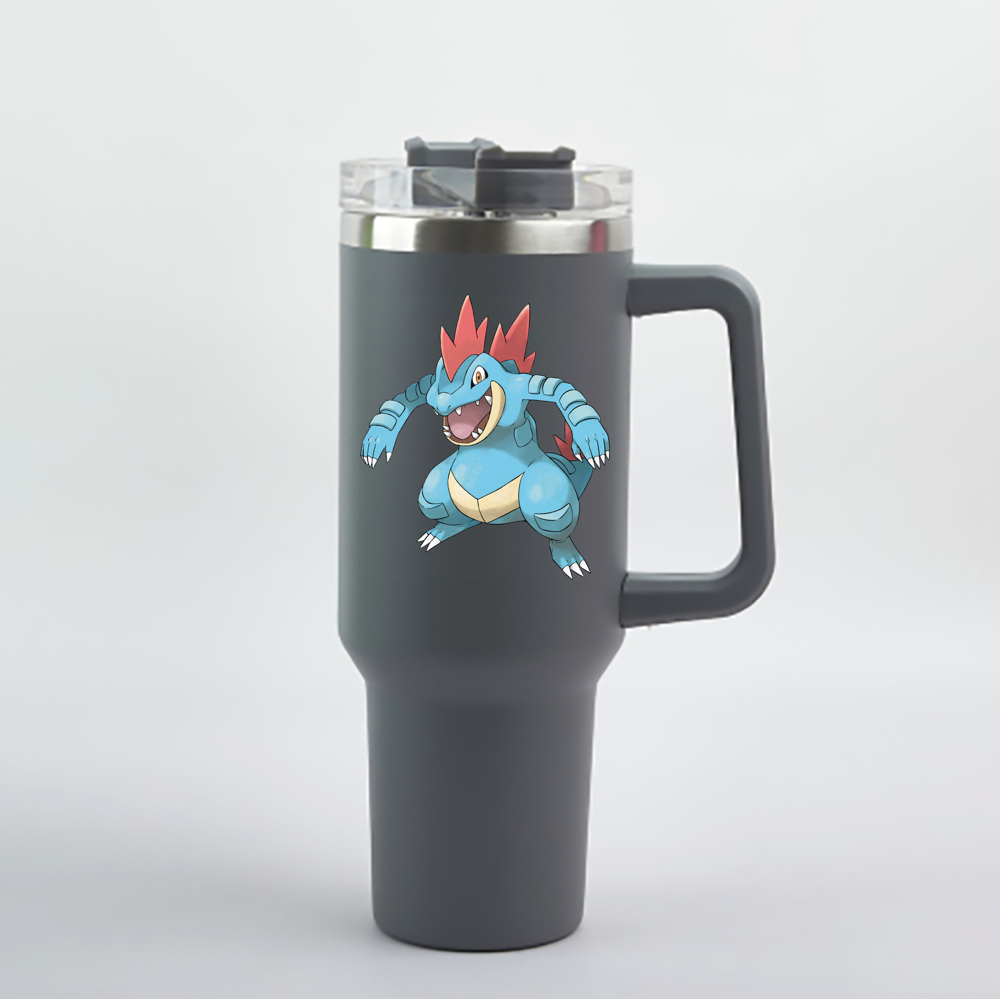 （画像用） ポケットモンスター Pokémon 1200mL車用タンブラー - クリスタルステッカー（プラスチックストロー付き）
